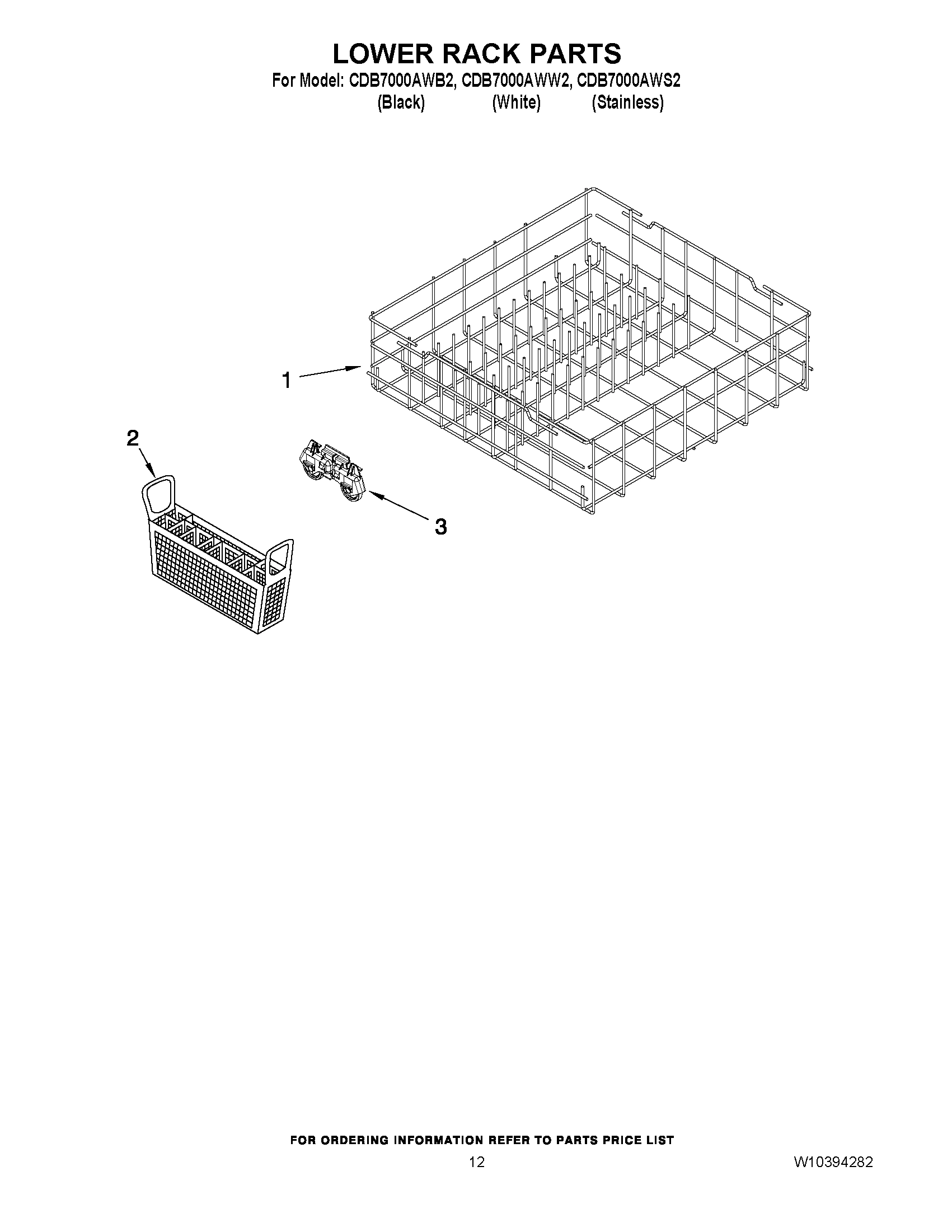 10 - LOWER RACK PARTS
