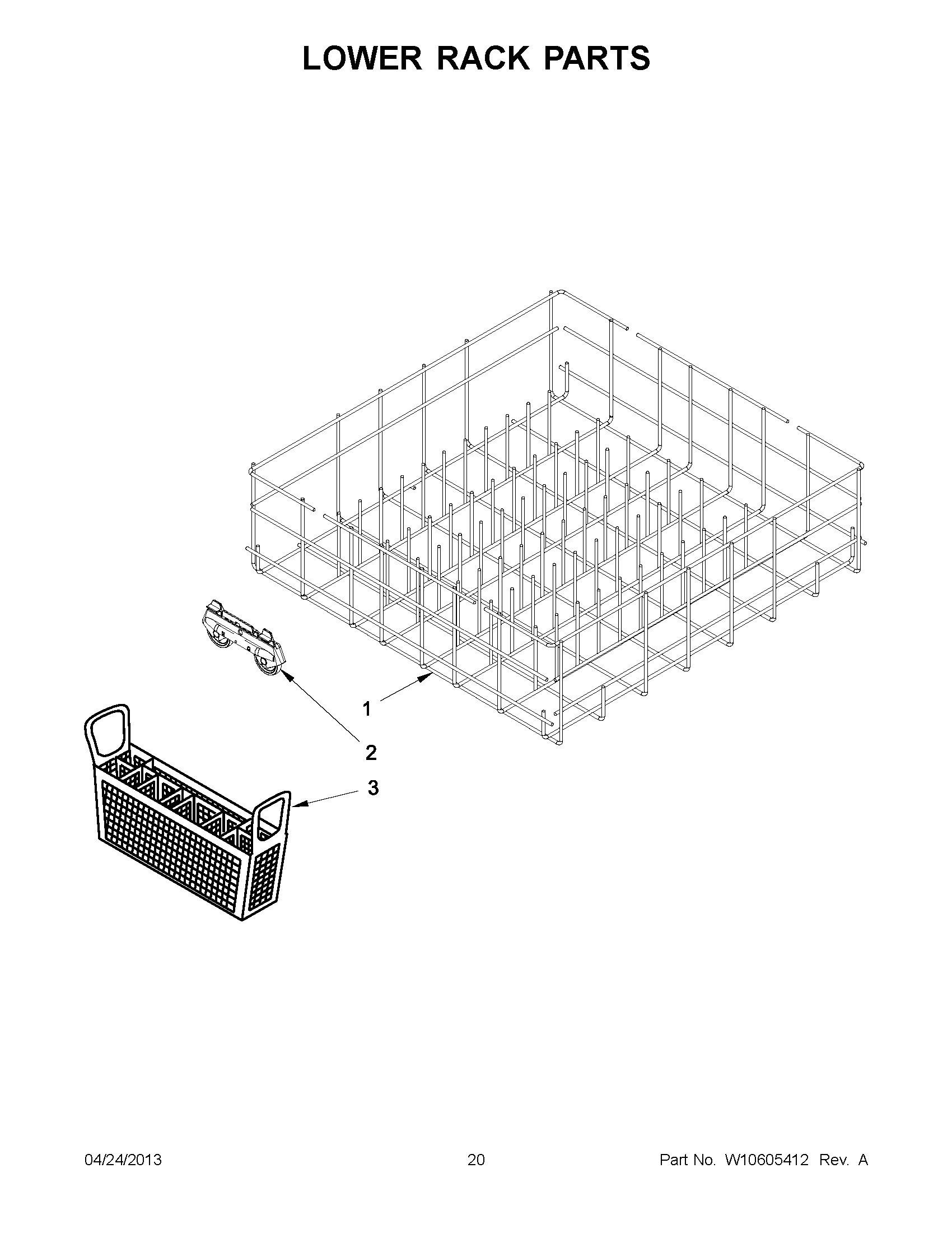 10 - LOWER RACK PARTS