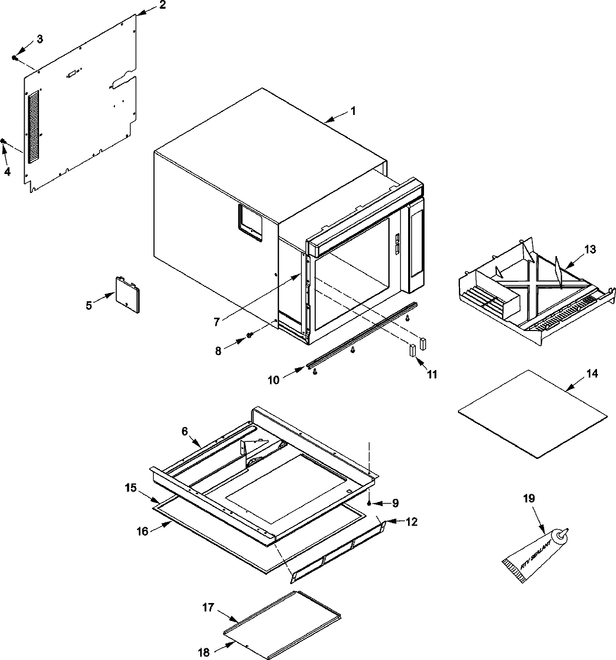 05 - TRAY, GREASE SHIELD, CABINET,