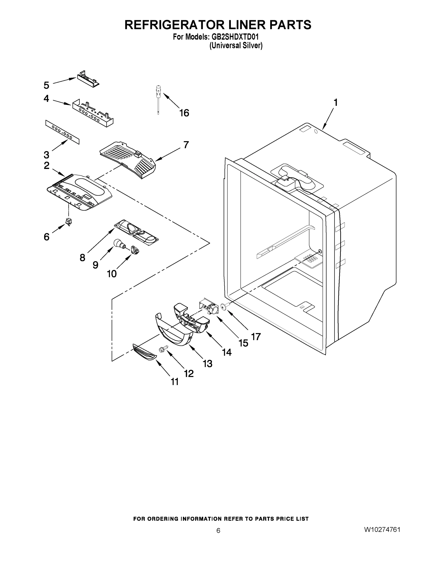 04 - REFRIGERATOR LINER PARTS