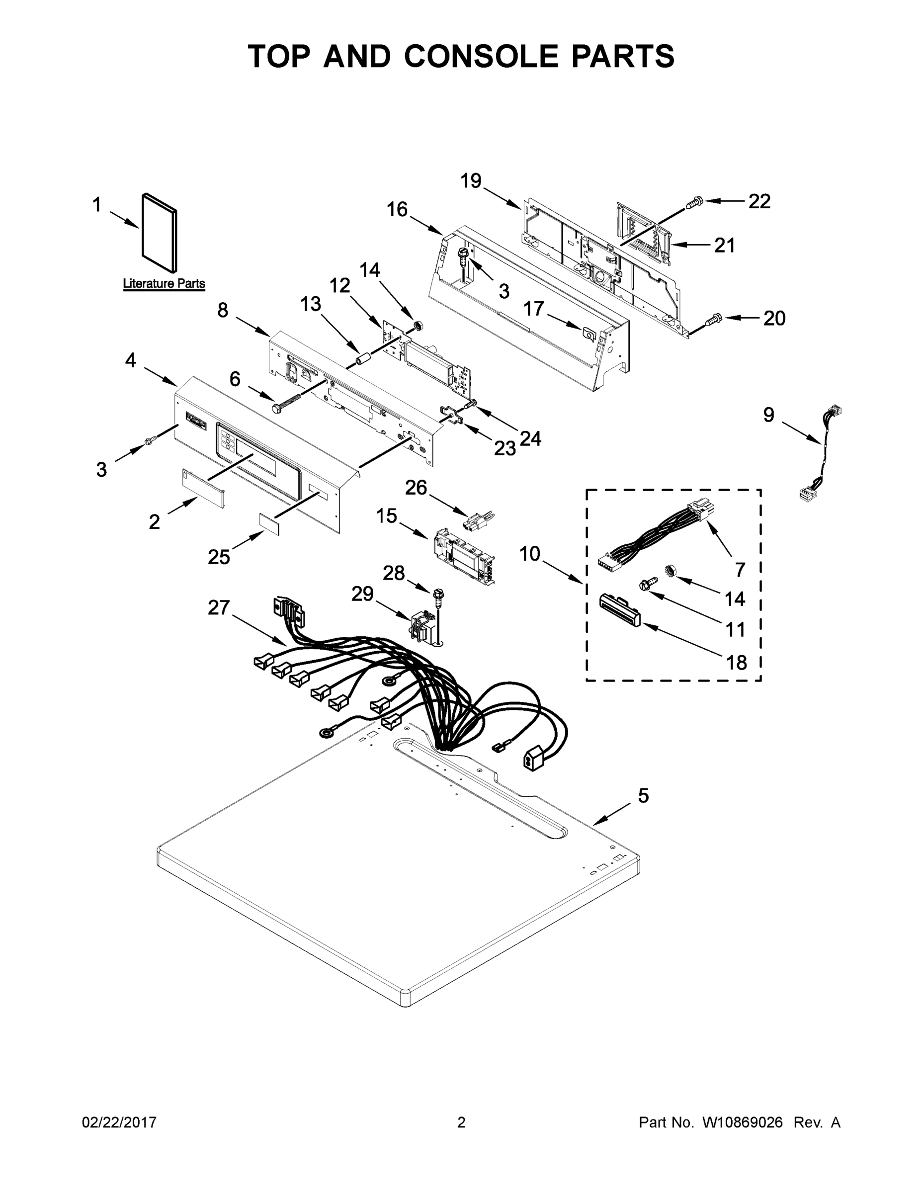 02 - TOP AND CONSOLE PARTS