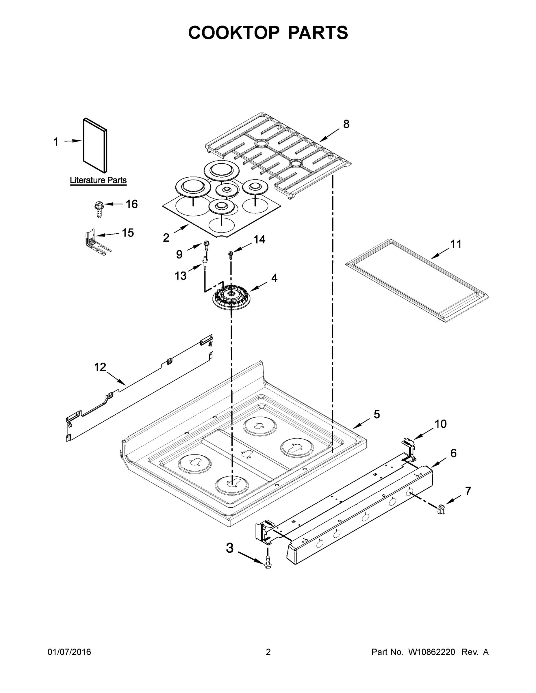 02 - COOKTOP PARTS