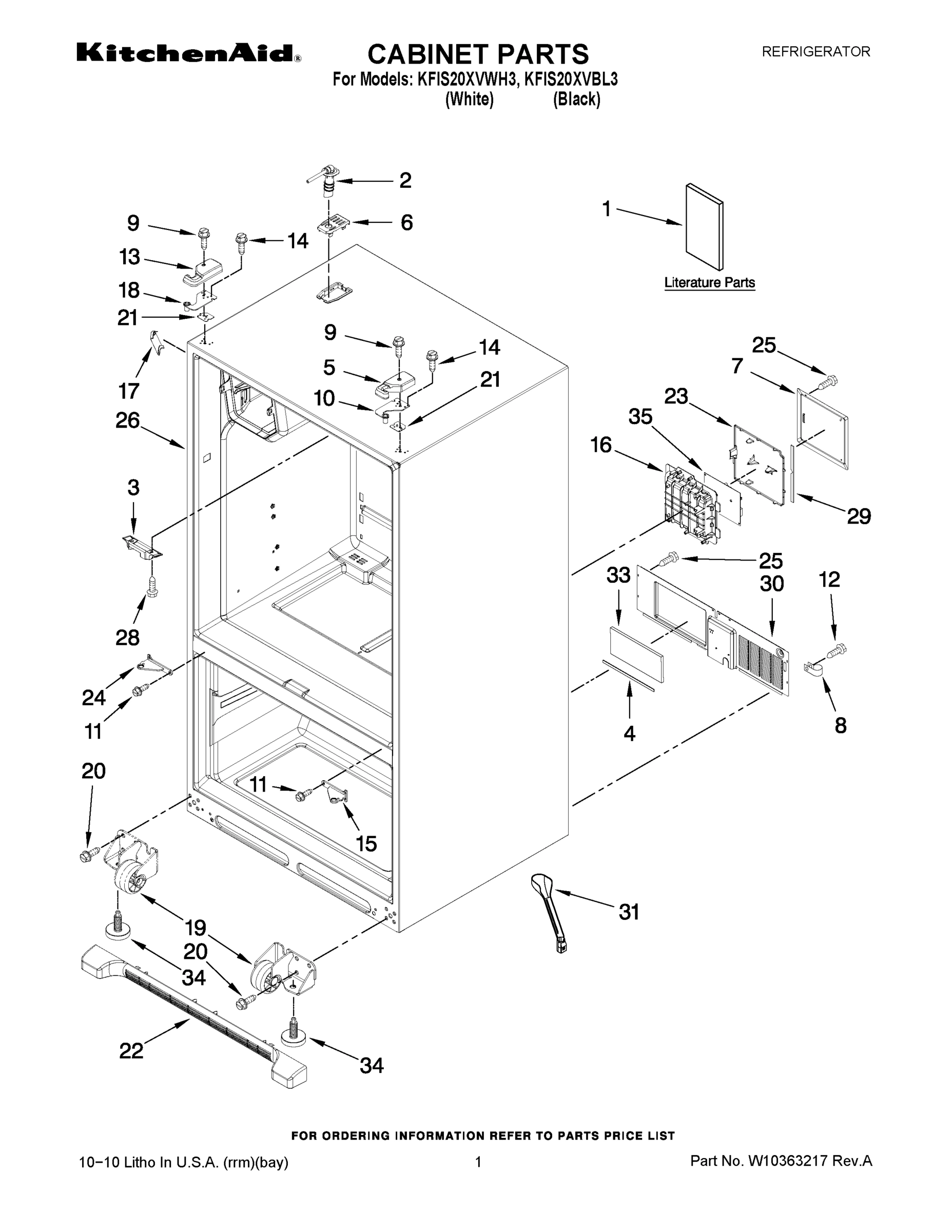 01 - CABINET PARTS