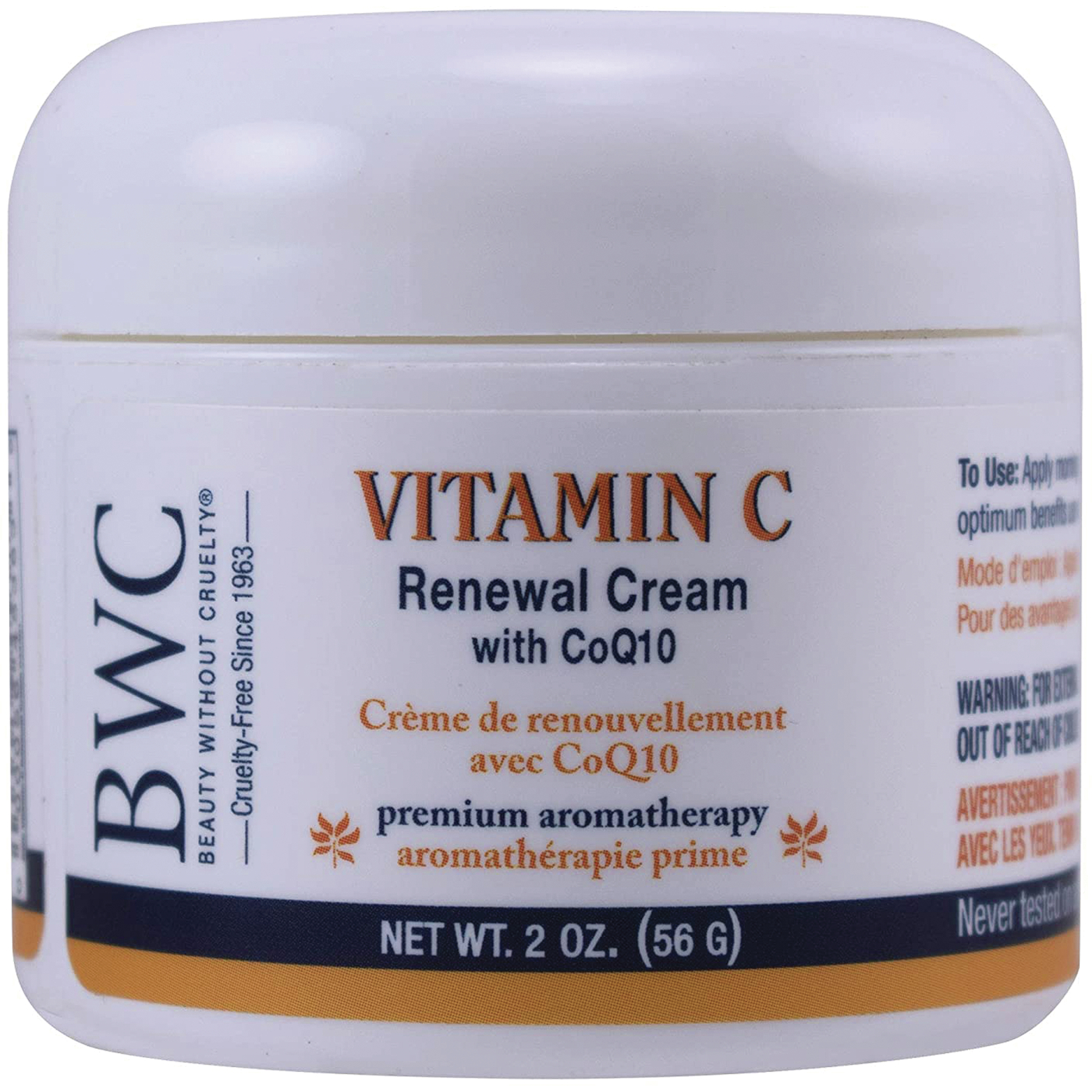 Beauty Without Cruelty Vitamin C Renewal Cream with Coq10 | 2 oz Cream
