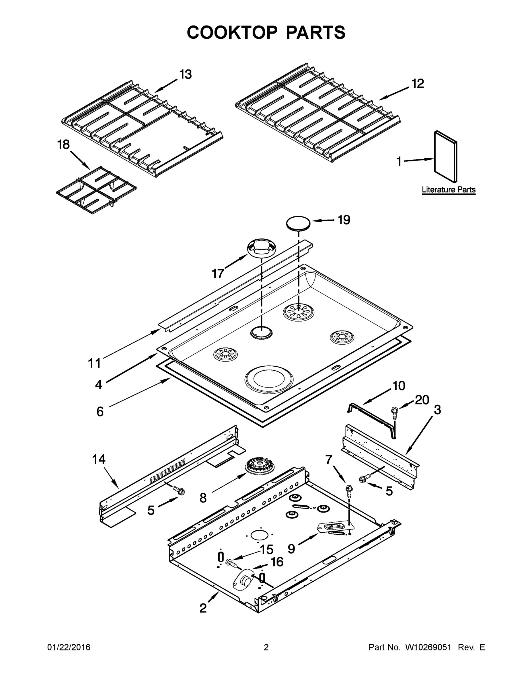 02 - COOKTOP PARTS