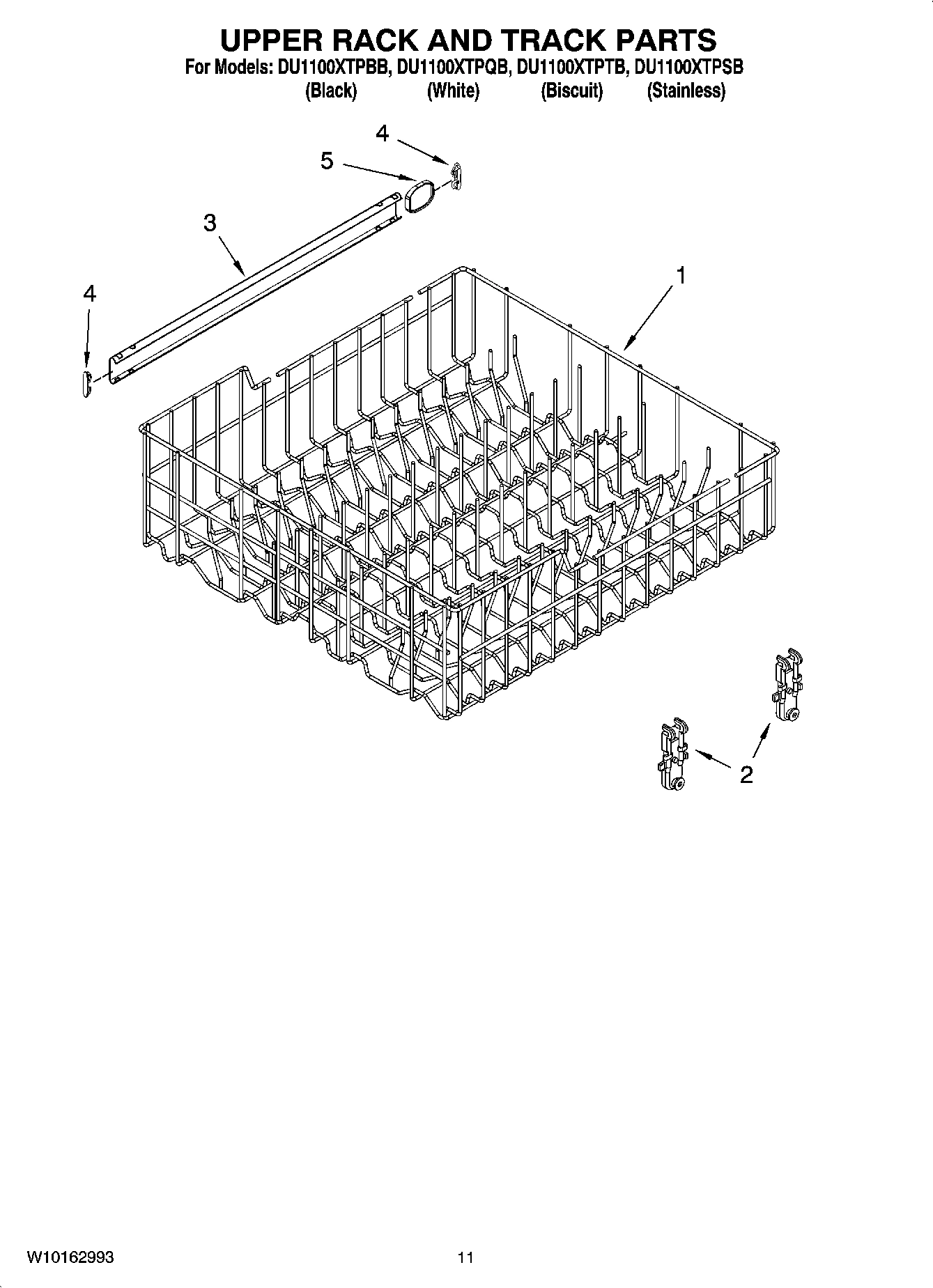 09 - UPPER RACK AND TRACK PARTS