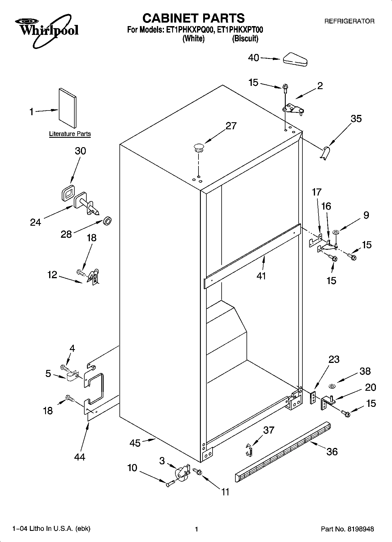 01 - CABINET PARTS