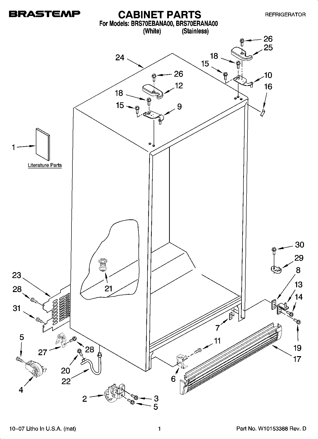 01 - CABINET PARTS
