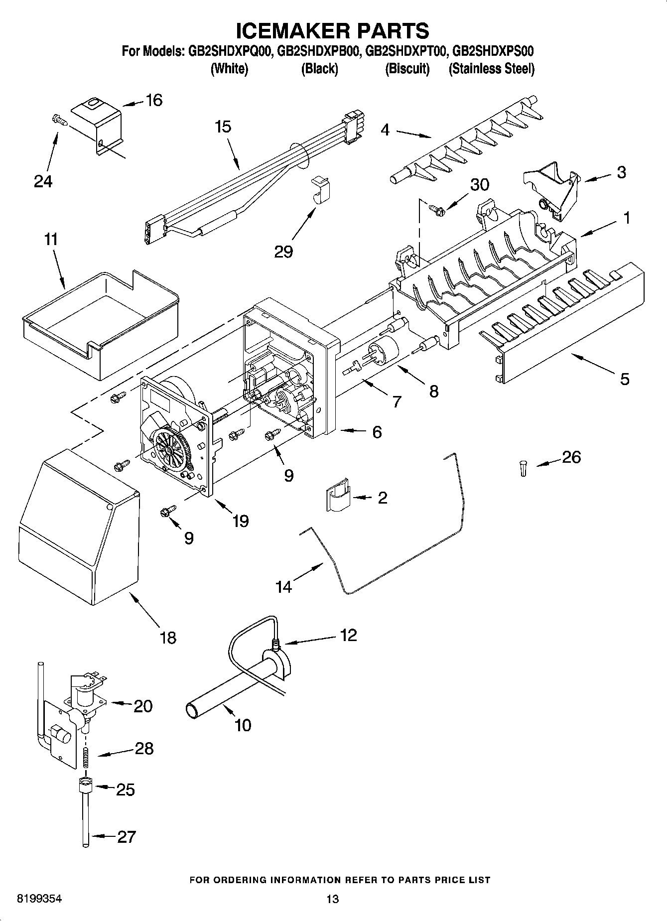 08 - ICEMAKER PARTS, OPTIONAL PARTS