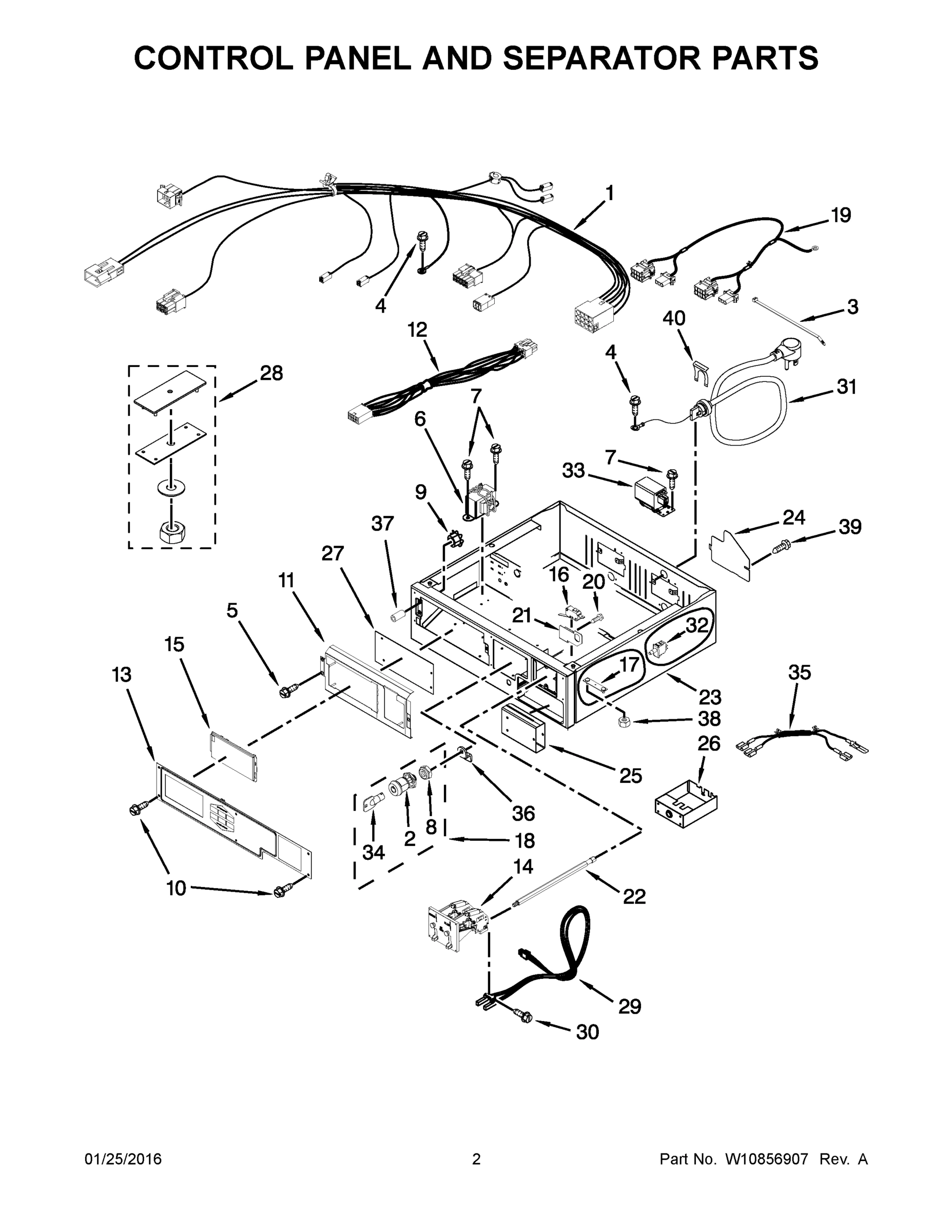 02 - CONTROL PANEL AND SEPARATOR PARTS