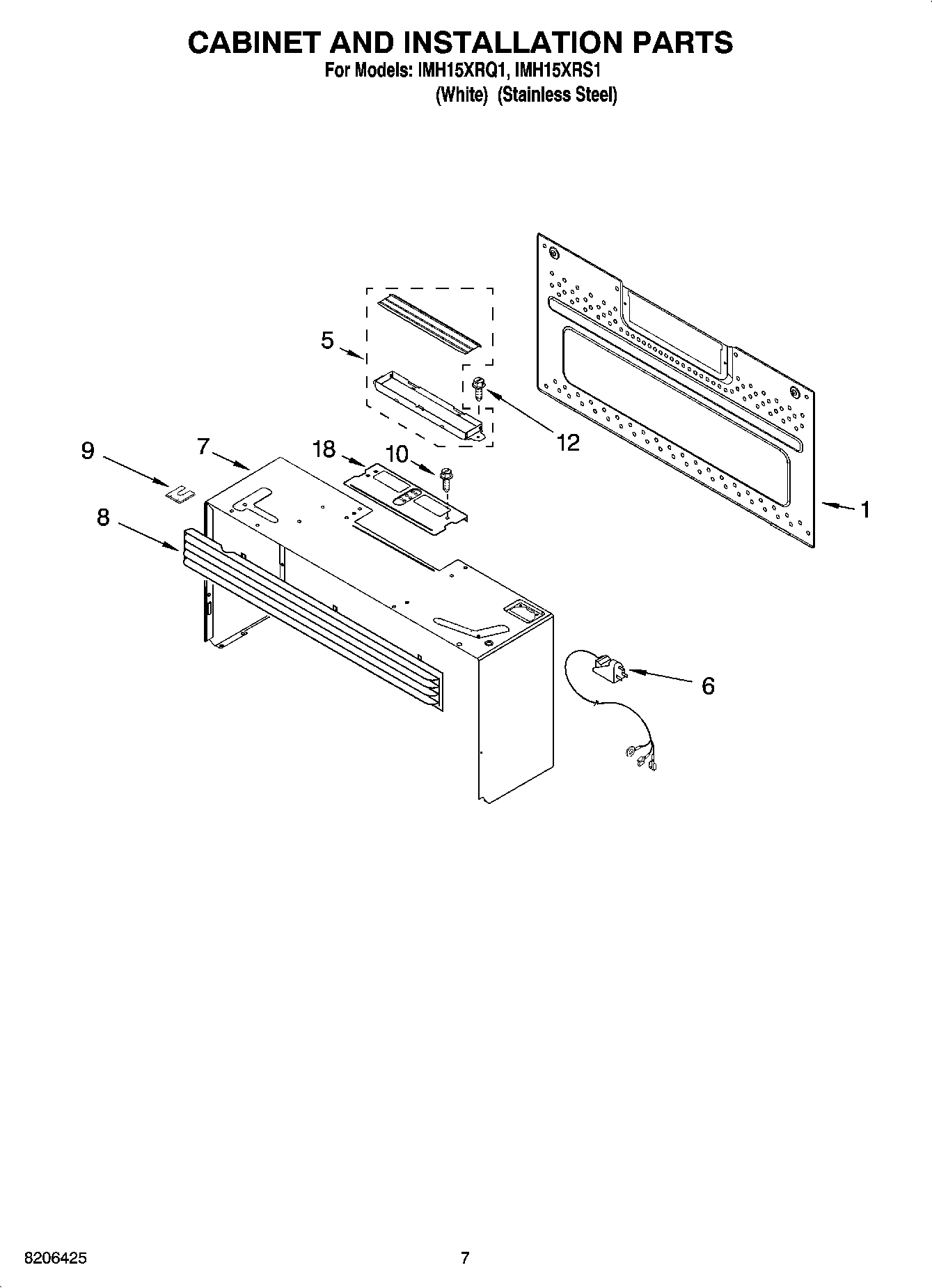 06 - CABINET AND INSTALLATION PARTS