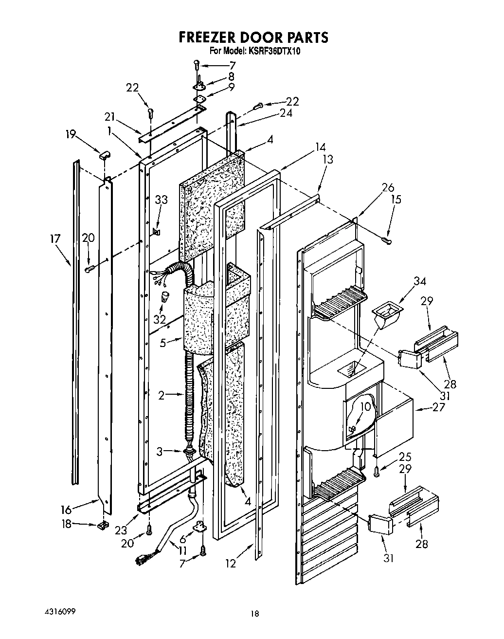 11 - FREEZER DOOR
