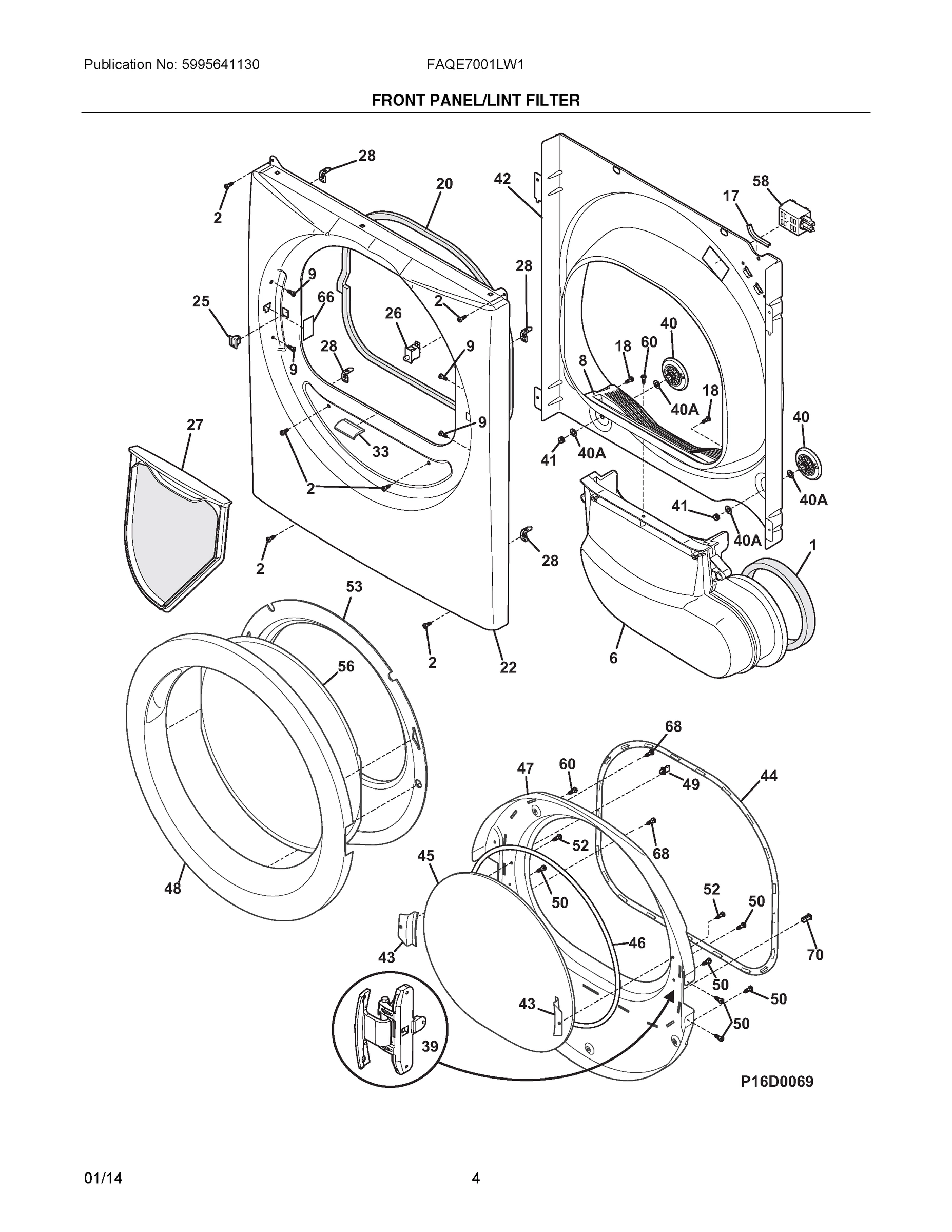 03 - FRONT PANEL/LINT FILTER