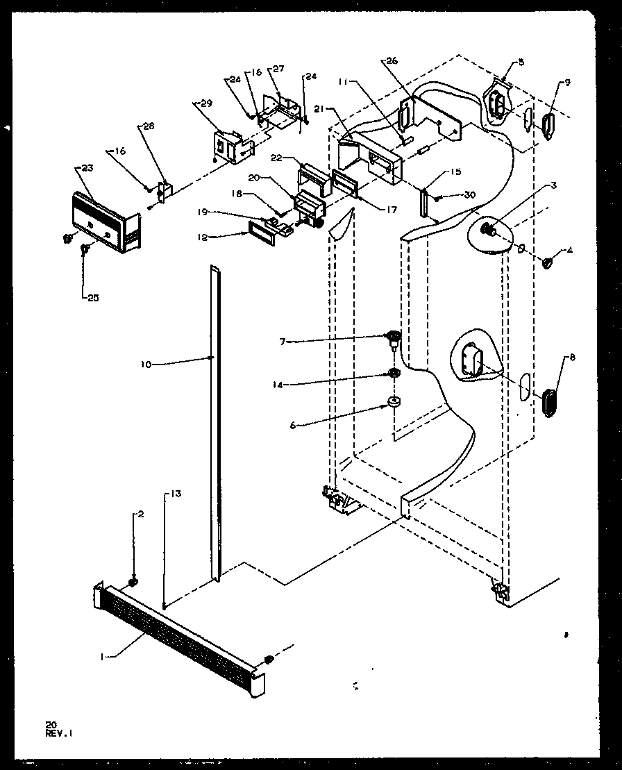 10 - REF FZ CONTROLS AND CABINET PARTS