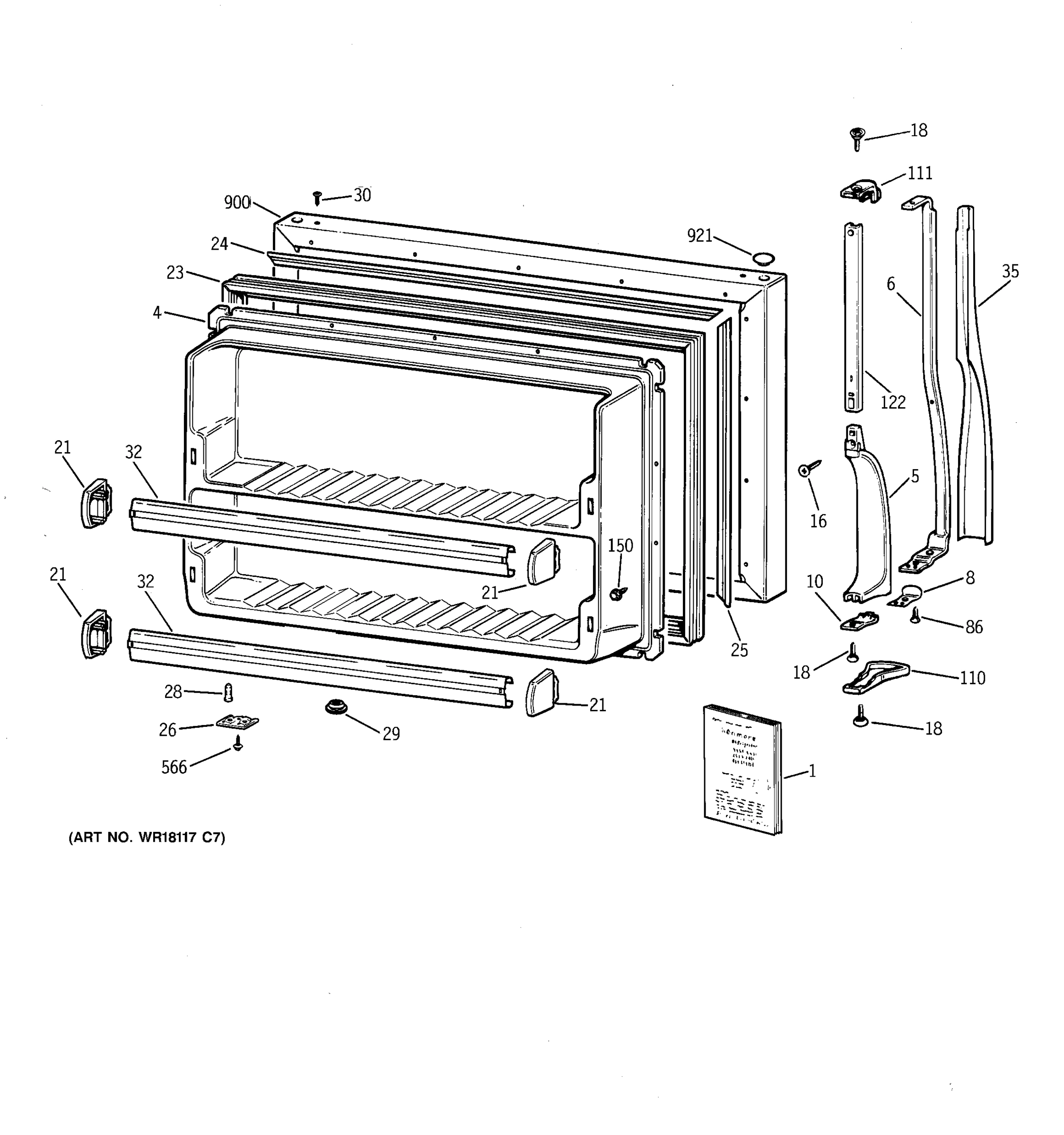 FREEZER DOOR