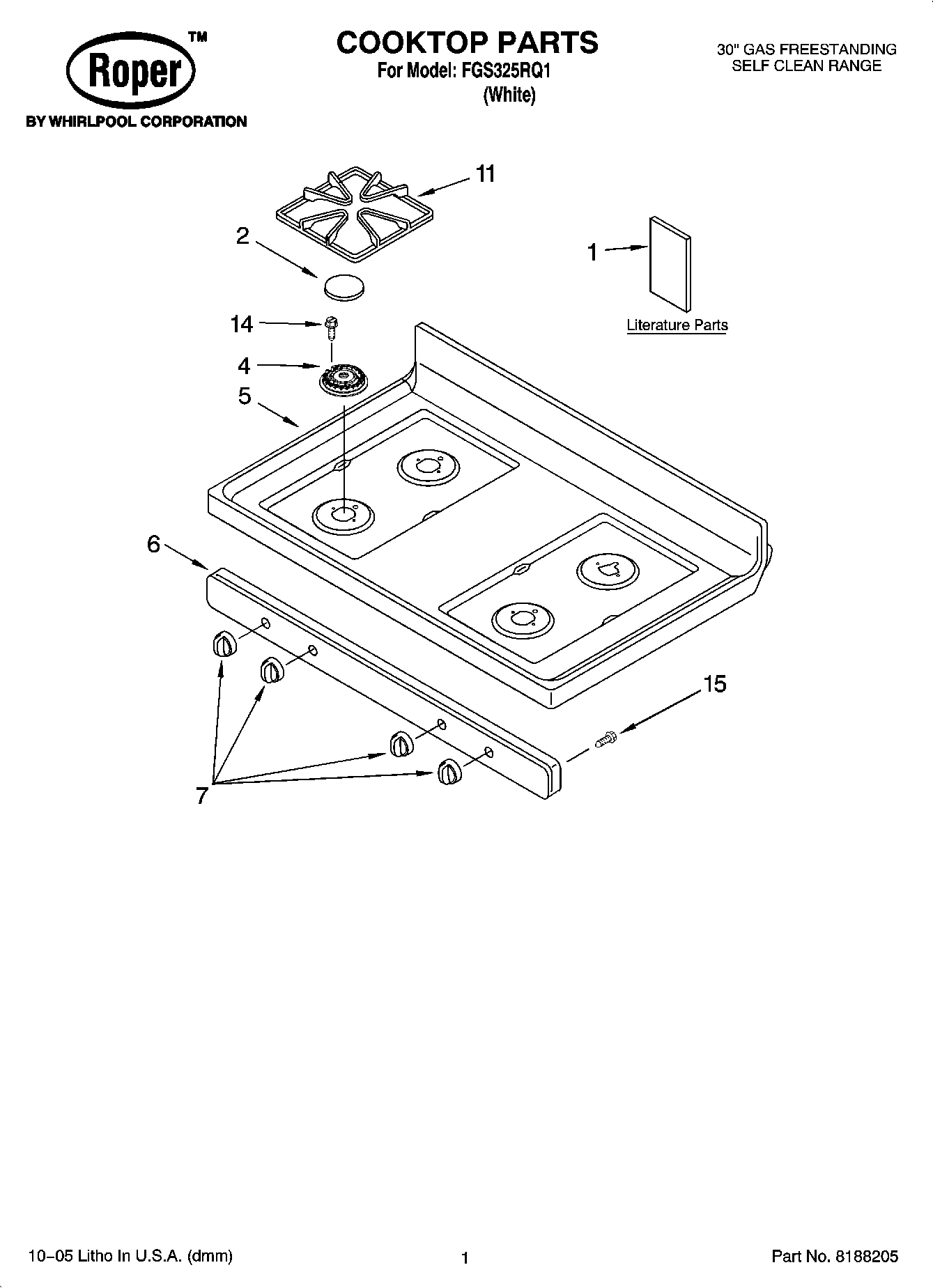 01 - COOKTOP PARTS