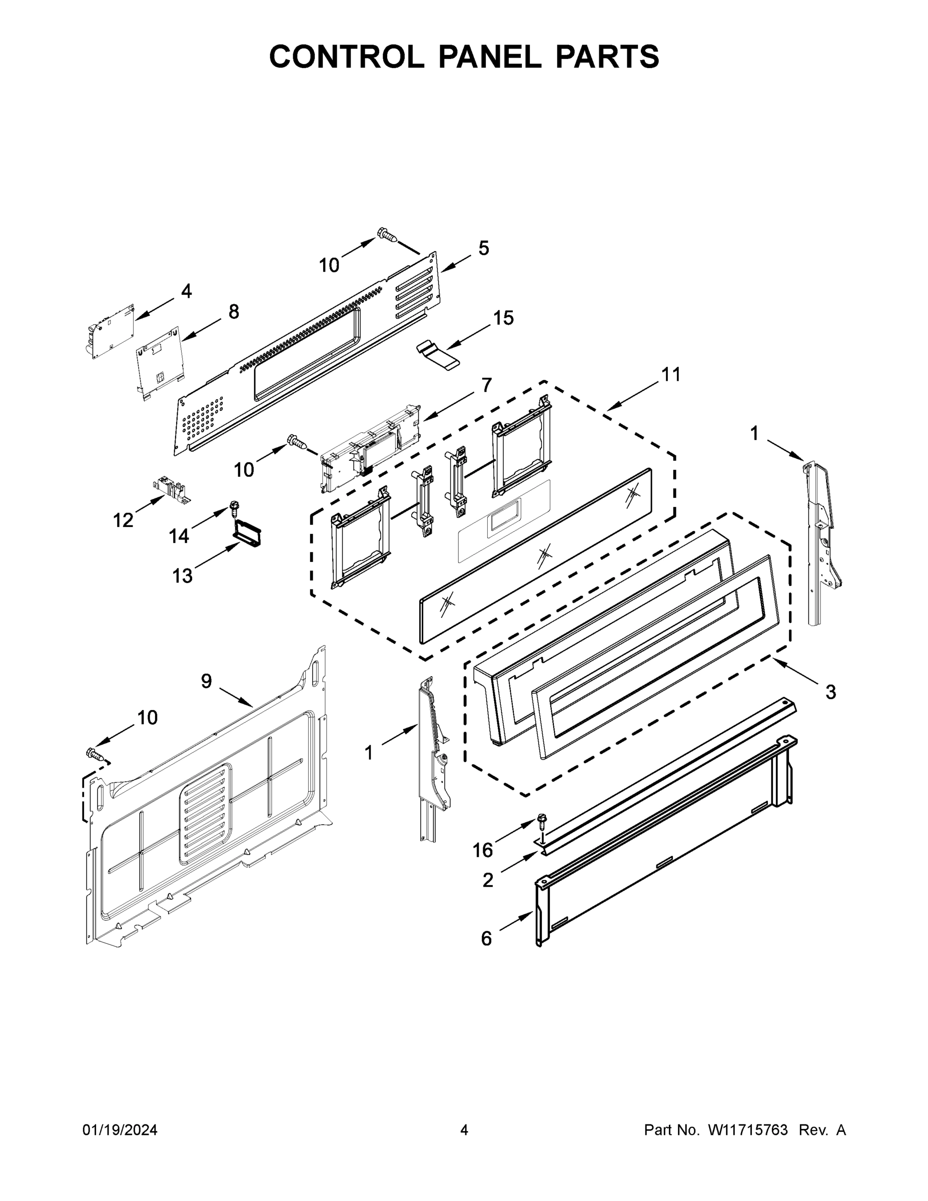 03 - CONTROL PANEL PARTS