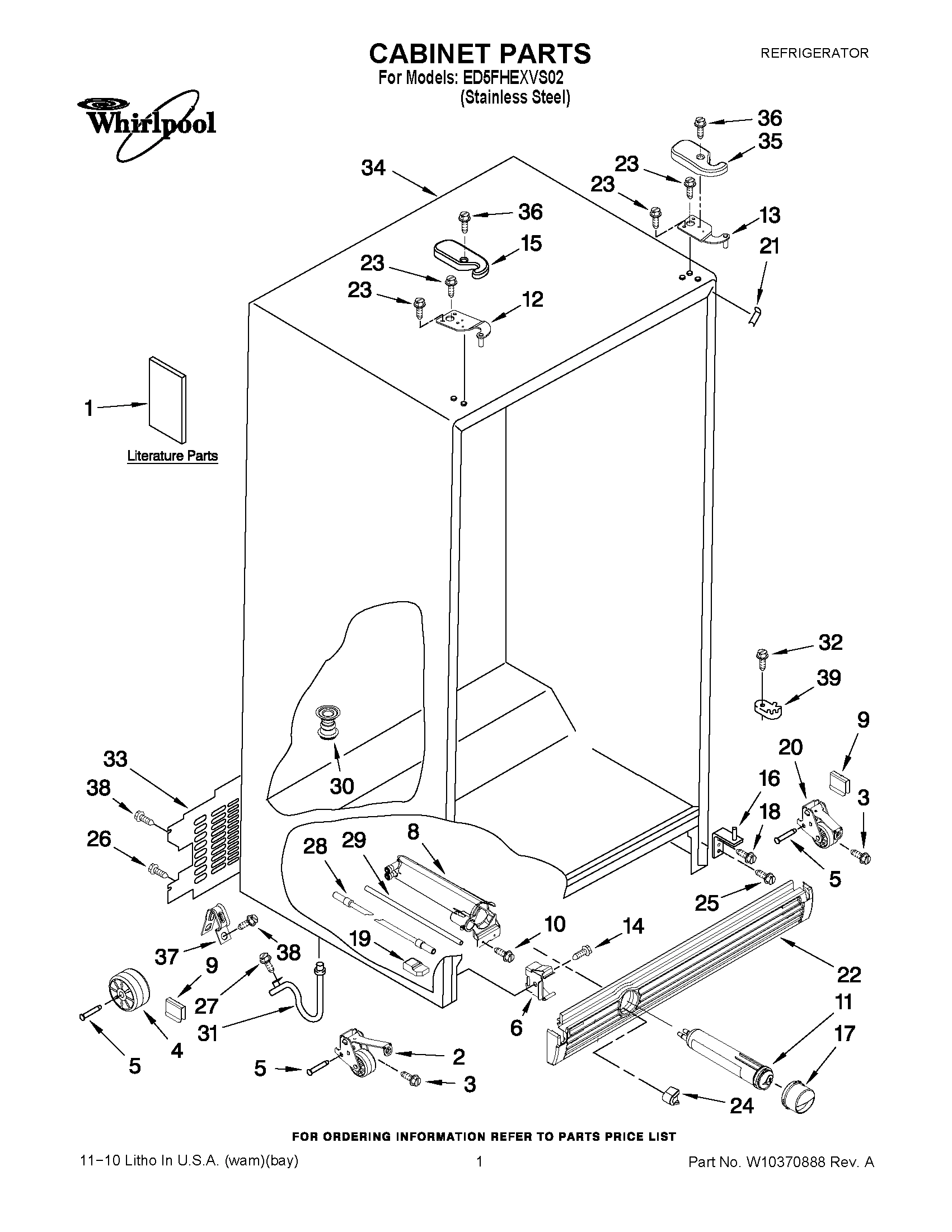 01 - CABINET PARTS