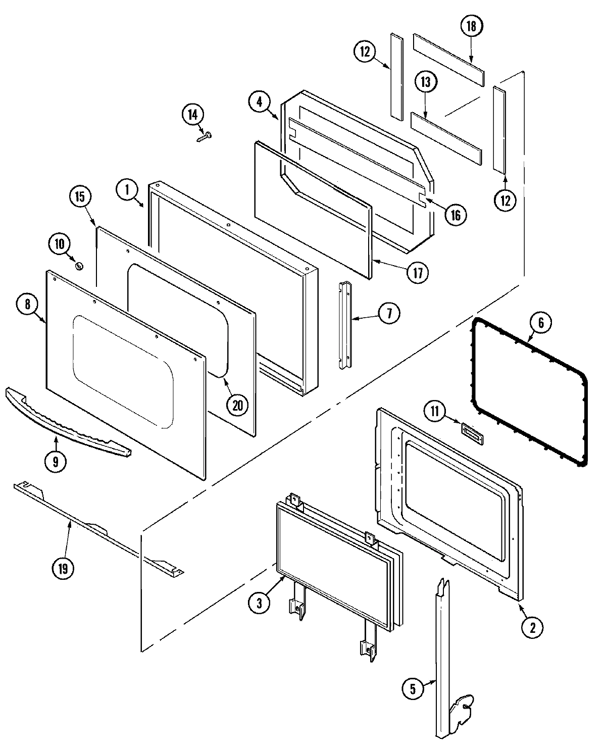 03 - DOOR (UPPER & LOWER-MEW6627BAC)
