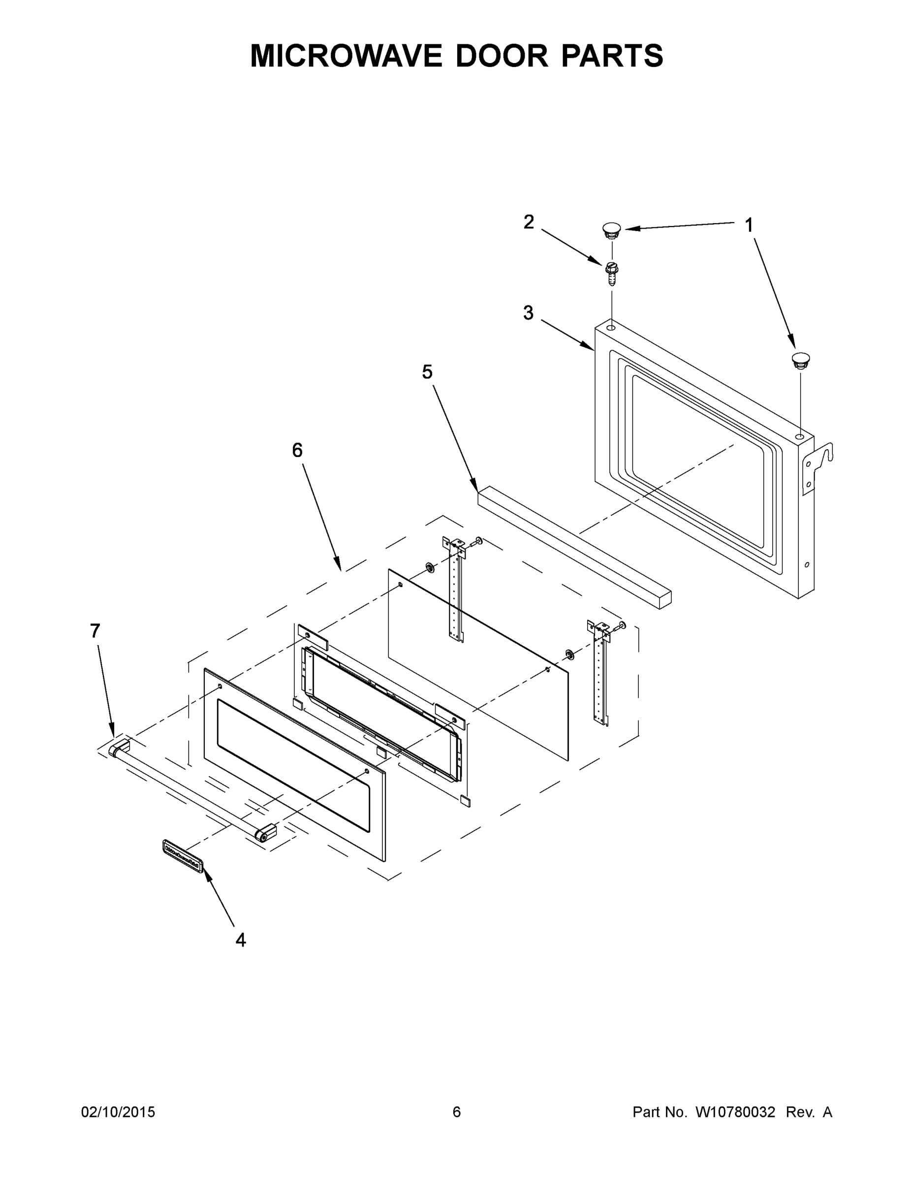 04 - MICROWAVE DOOR PARTS