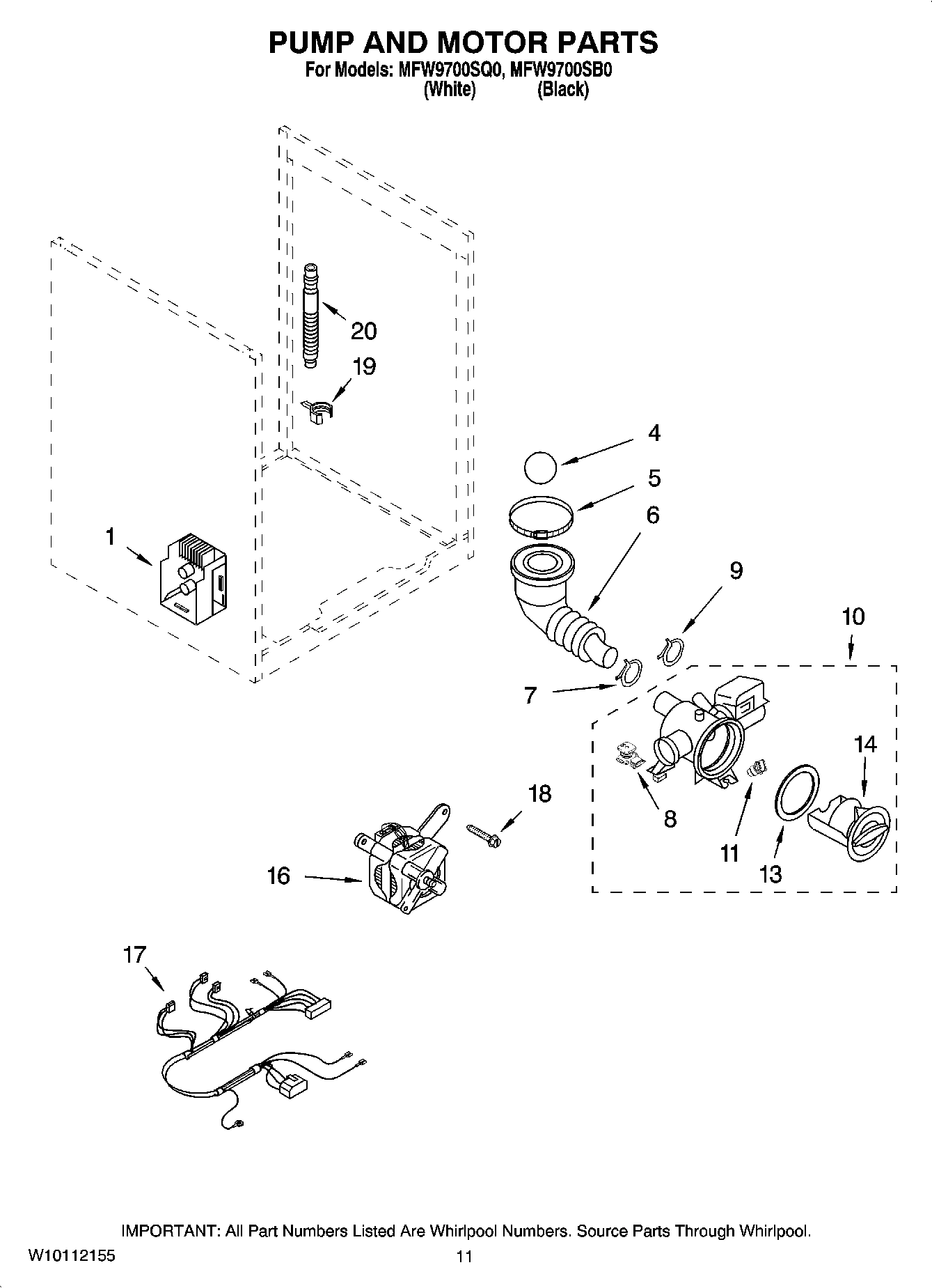 06 - PUMP AND MOTOR PARTS, OPTIONAL PARTS (NOT INCLUDED)