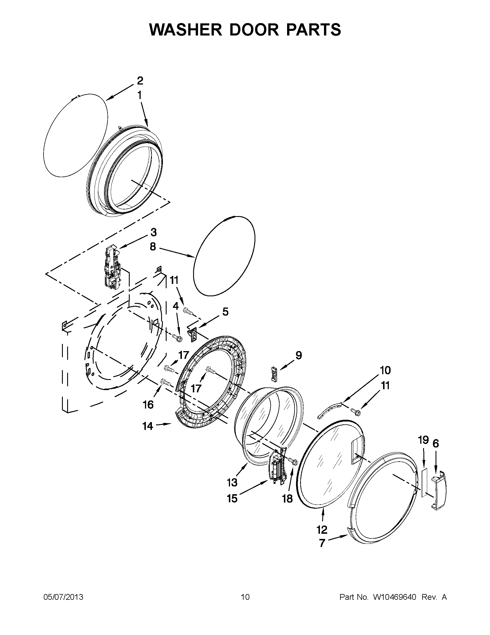 05 - WASHER DOOR PARTS
