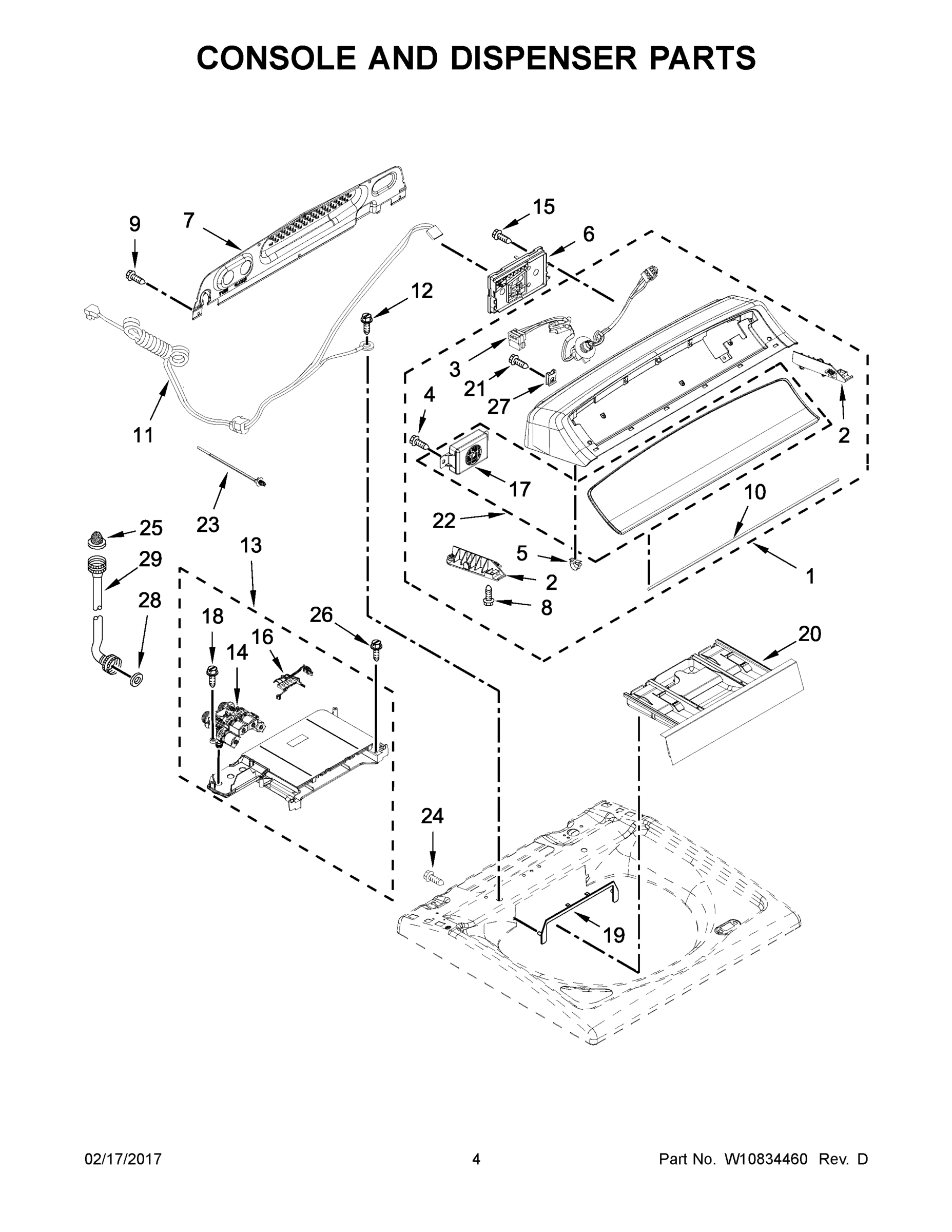 03 - CONSOLE AND DISPENSER PARTS