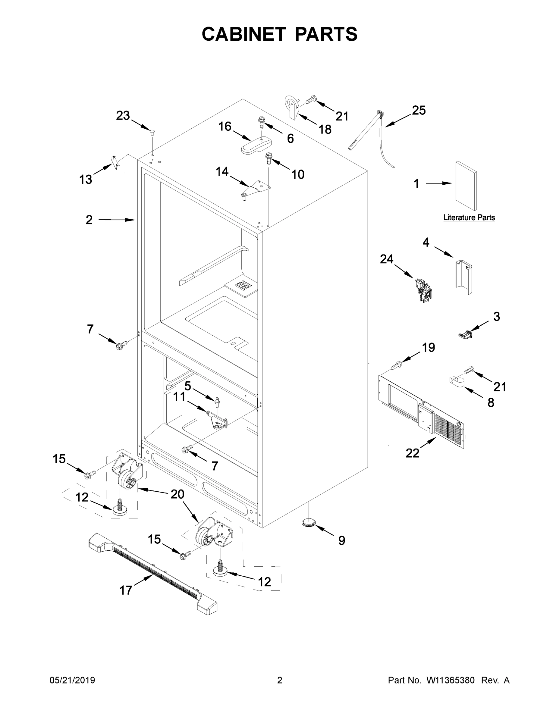 02 - CABINET PARTS