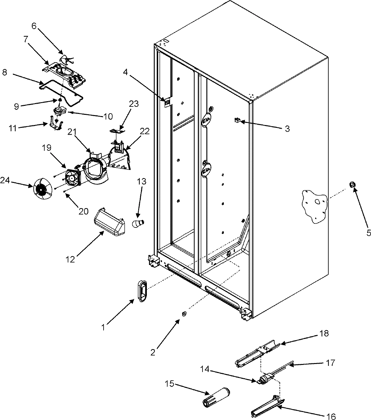 05 - EVAP FAN/CONVECTION FAN/CRISP LT/FILTER