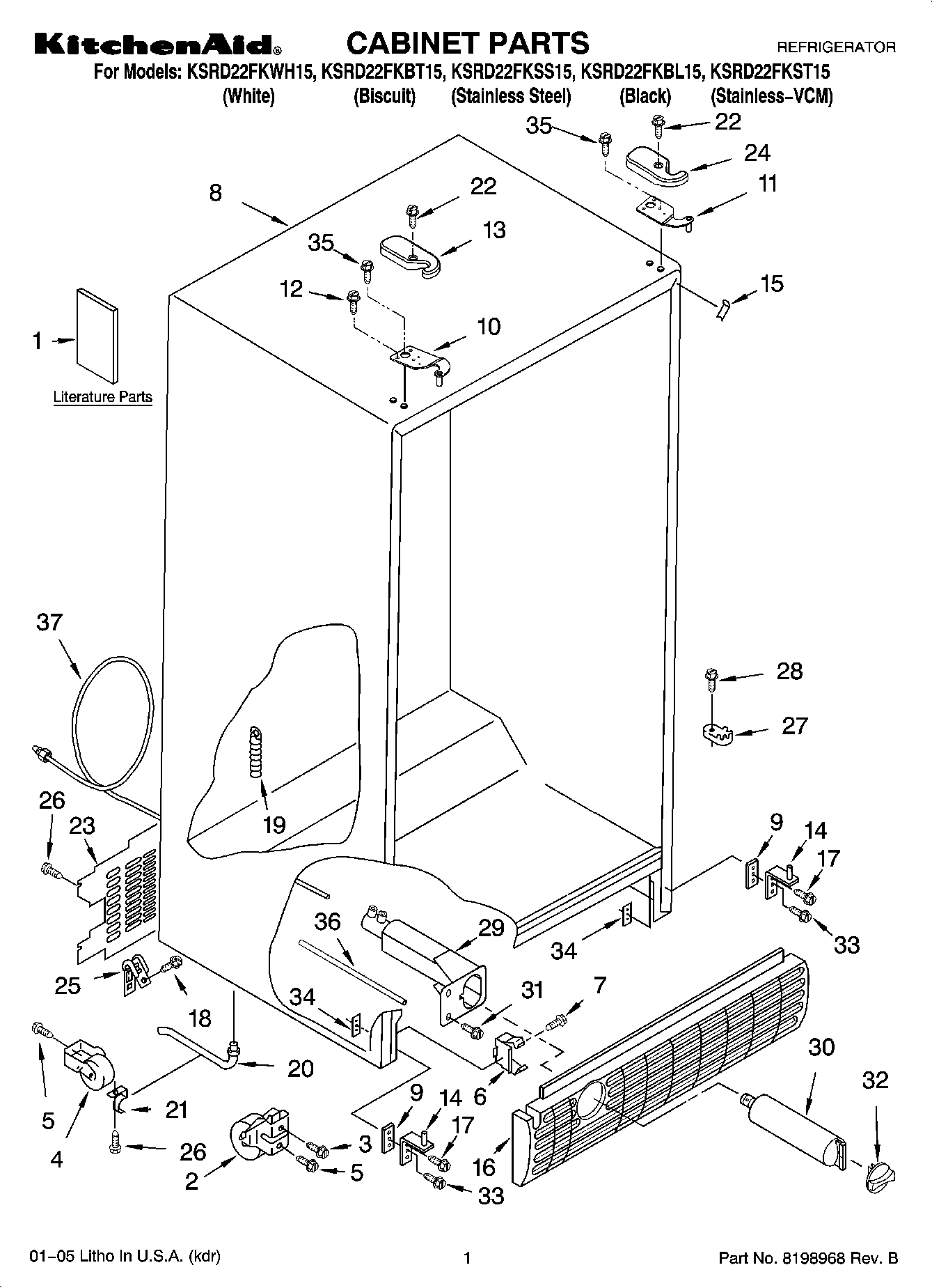 01 - CABINET PARTS