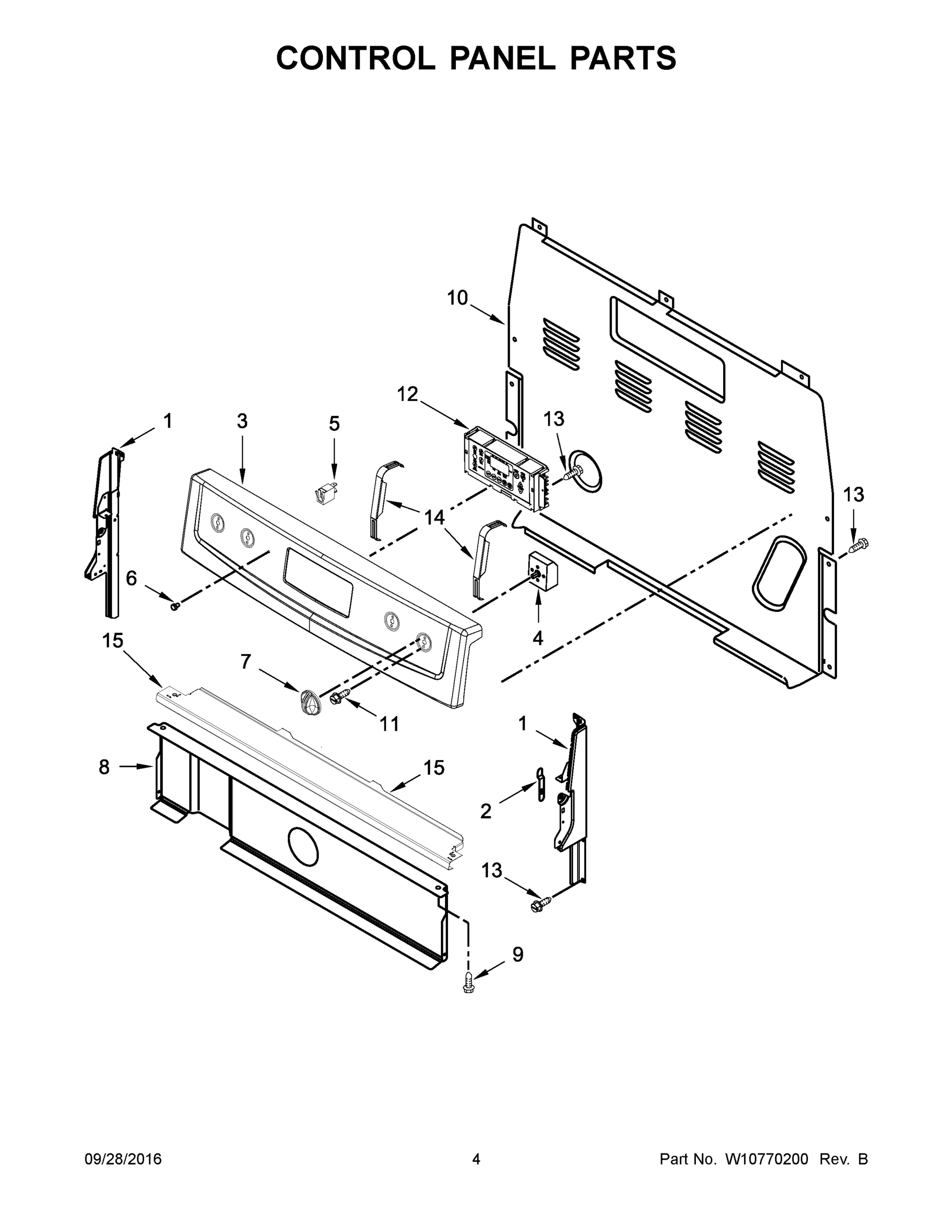 03 - CONTROL PANEL PARTS