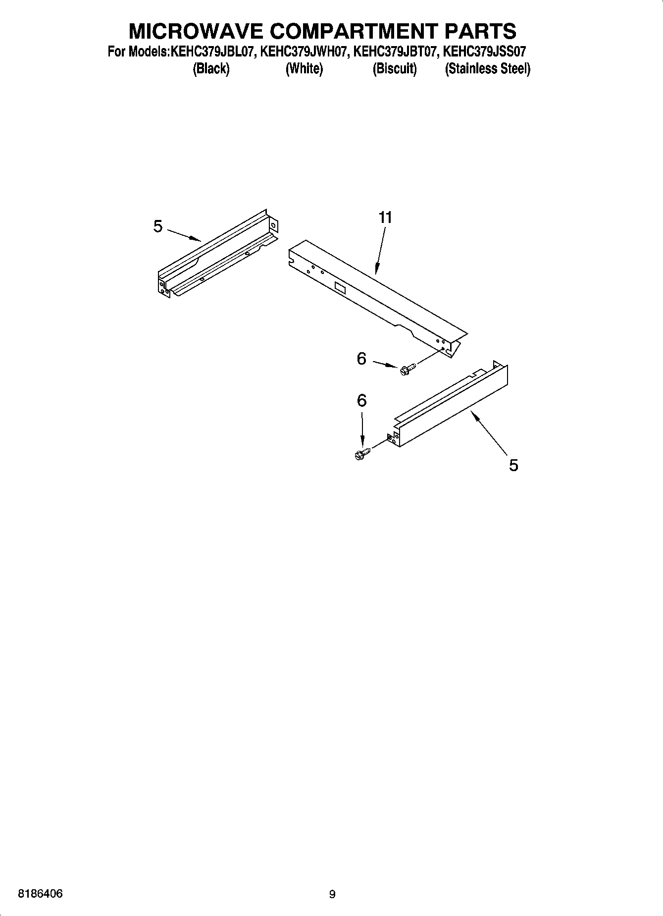 07 - MICROWAVE COMPARTMENT PARTS
