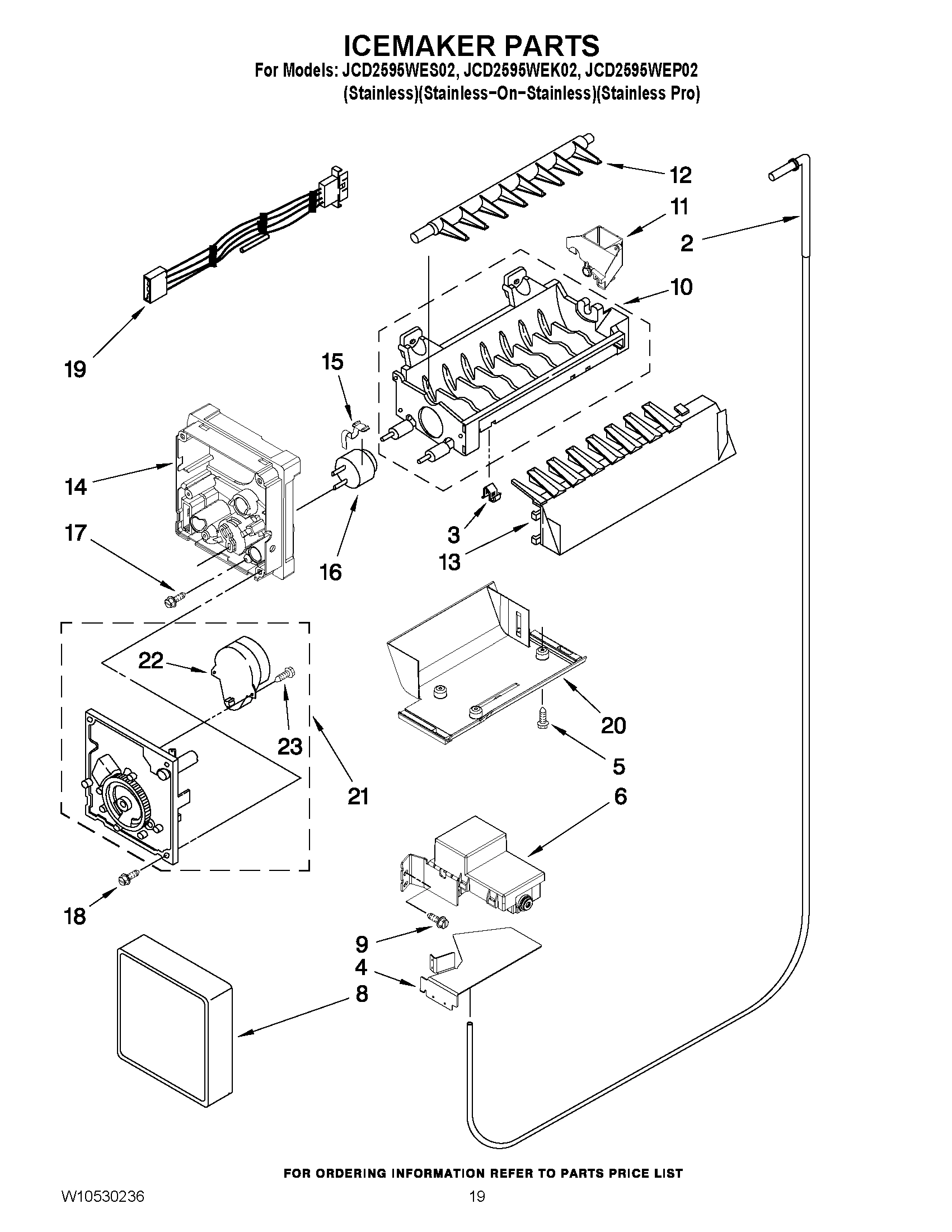 12 - ICEMAKER PARTS