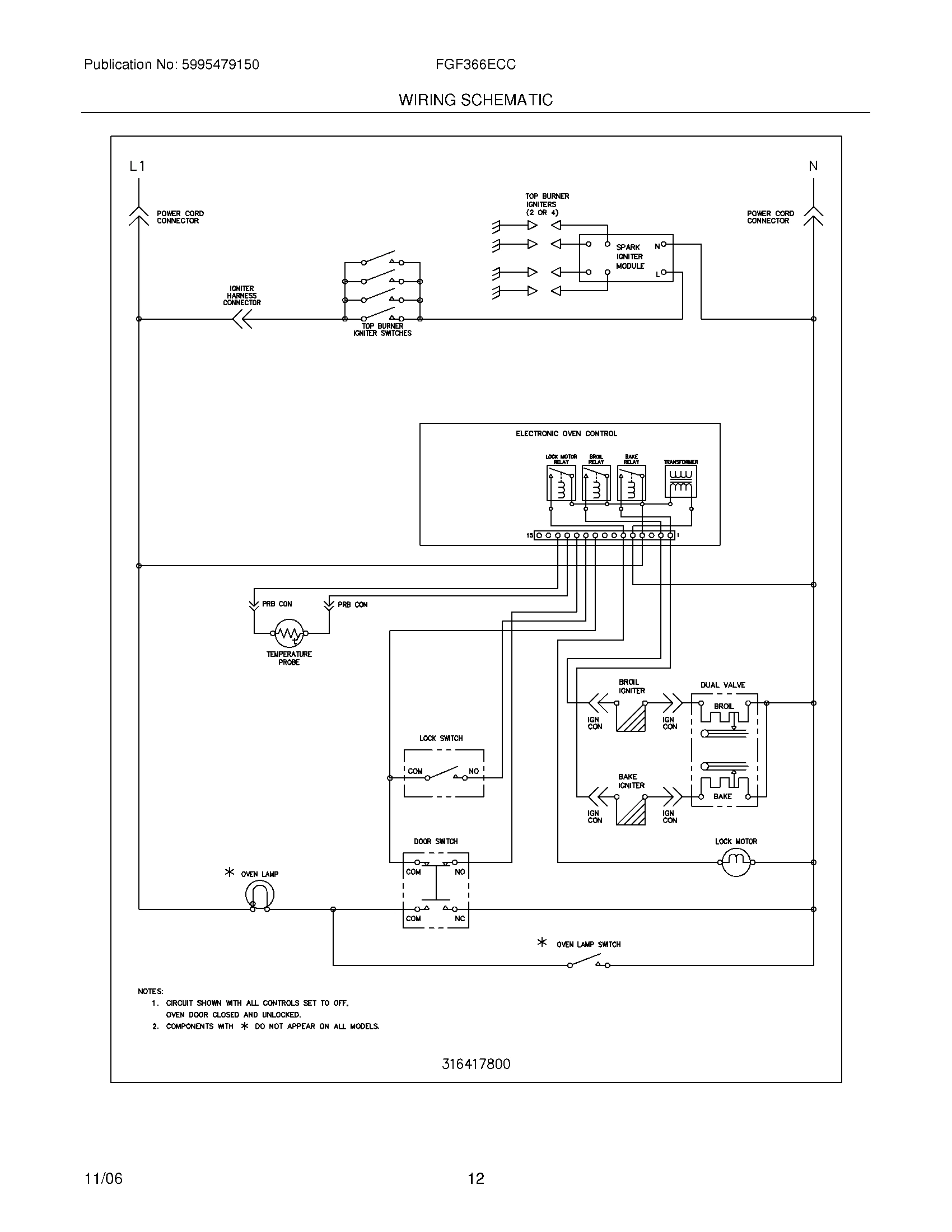 12 - WIRING SCHEMATIC
