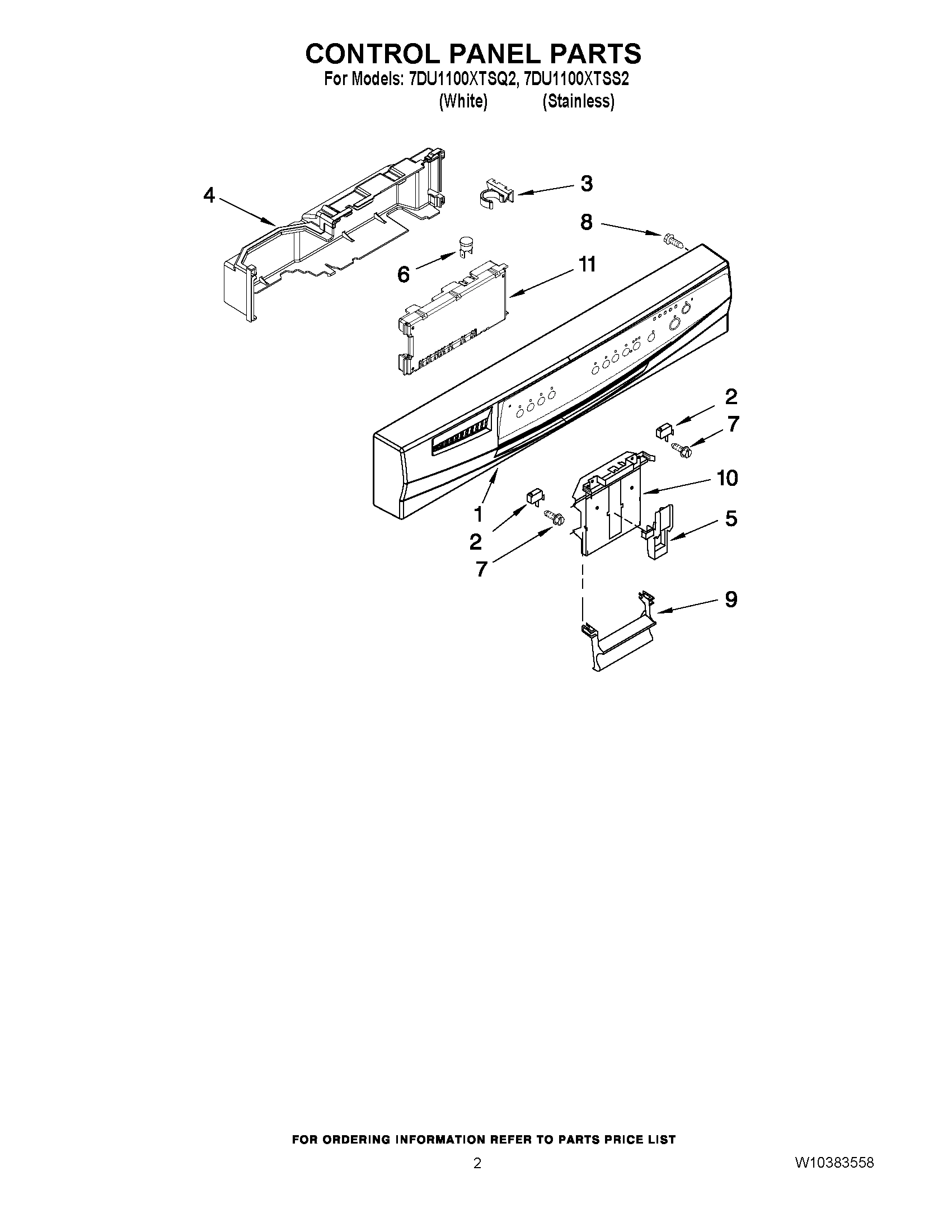 02 - CONTROL PANEL PARTS