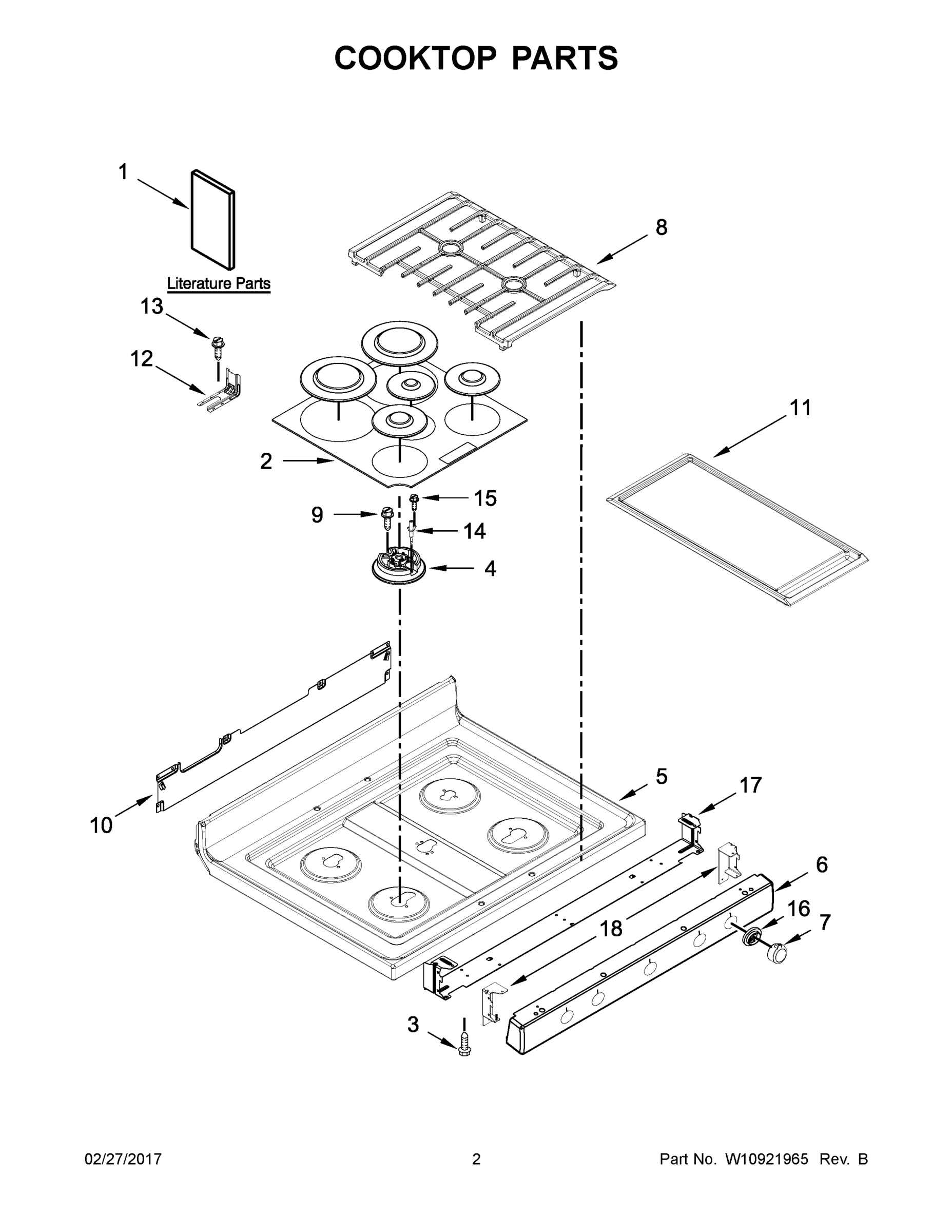 02 - COOKTOP PARTS