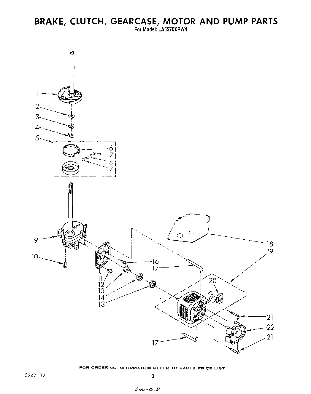 06 - BRAKE, CLUTCH, GEARCASE, MOTOR AND PUMP