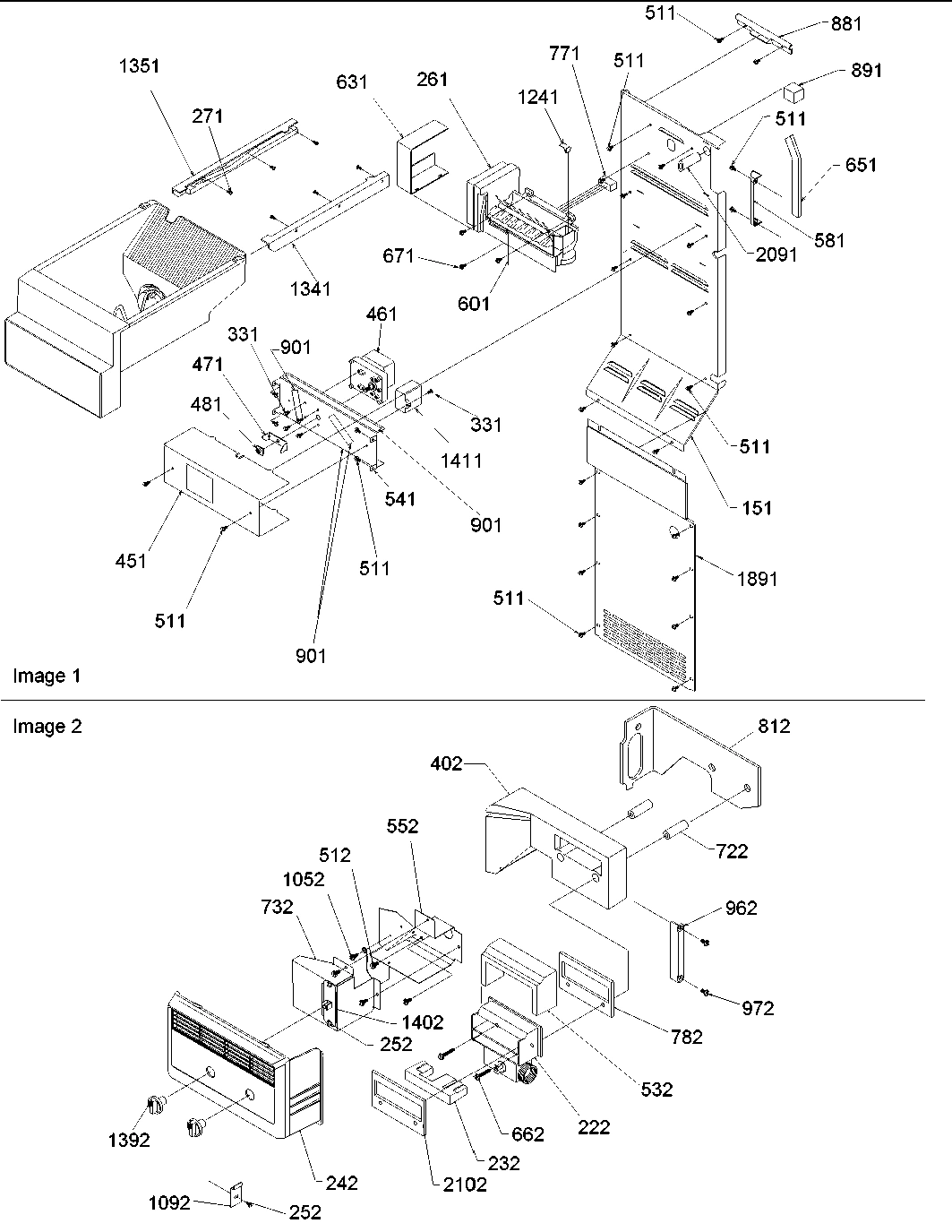10 - ICE MAKER/CONTROL ASSY