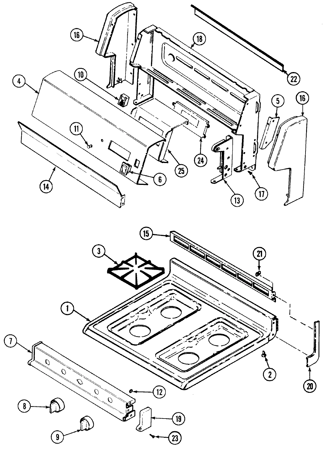 04 - TOP ASSEMBLY/CONTROL PANEL
