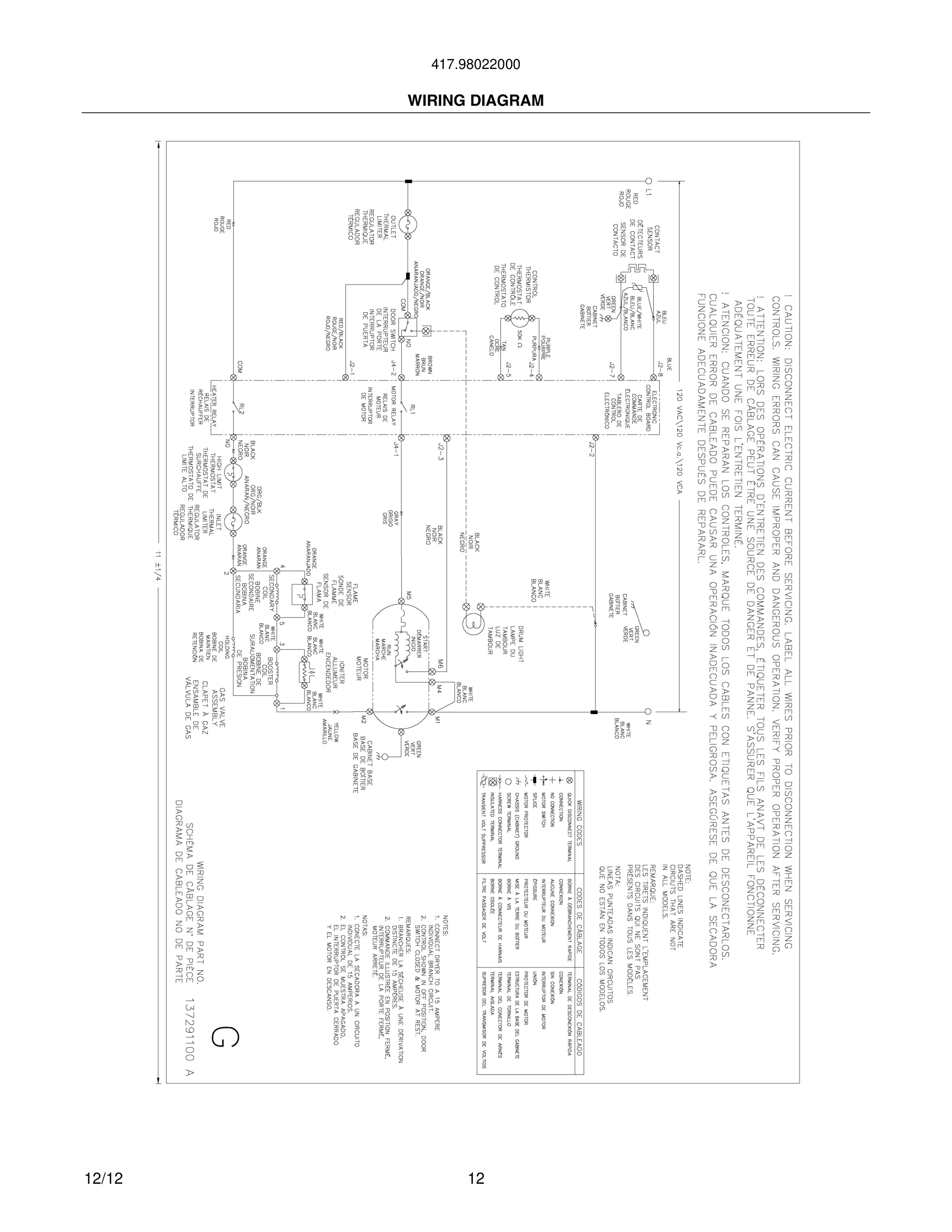 12 - WIRING DIAGRAM