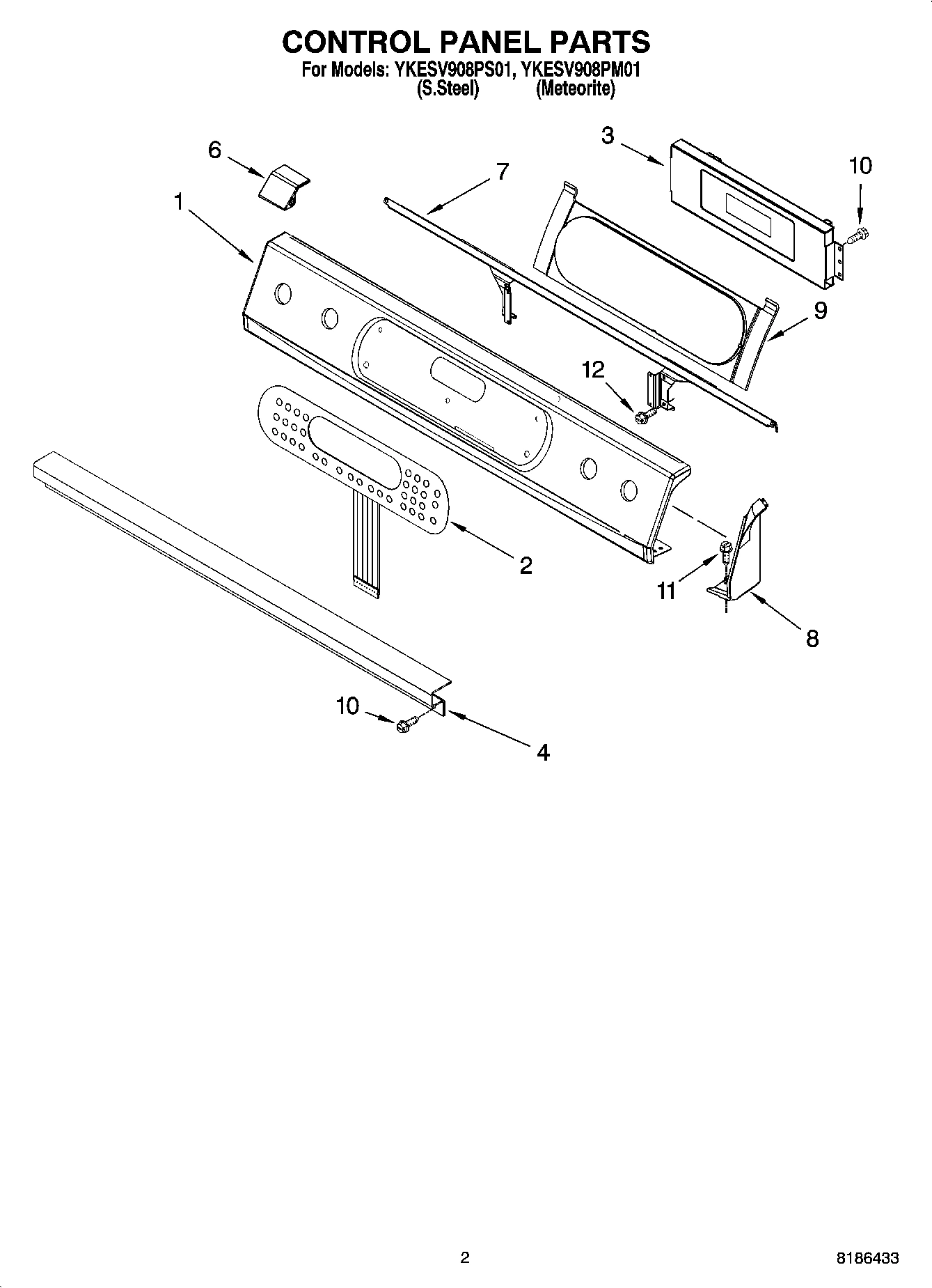02 - CONTROL PANEL PARTS