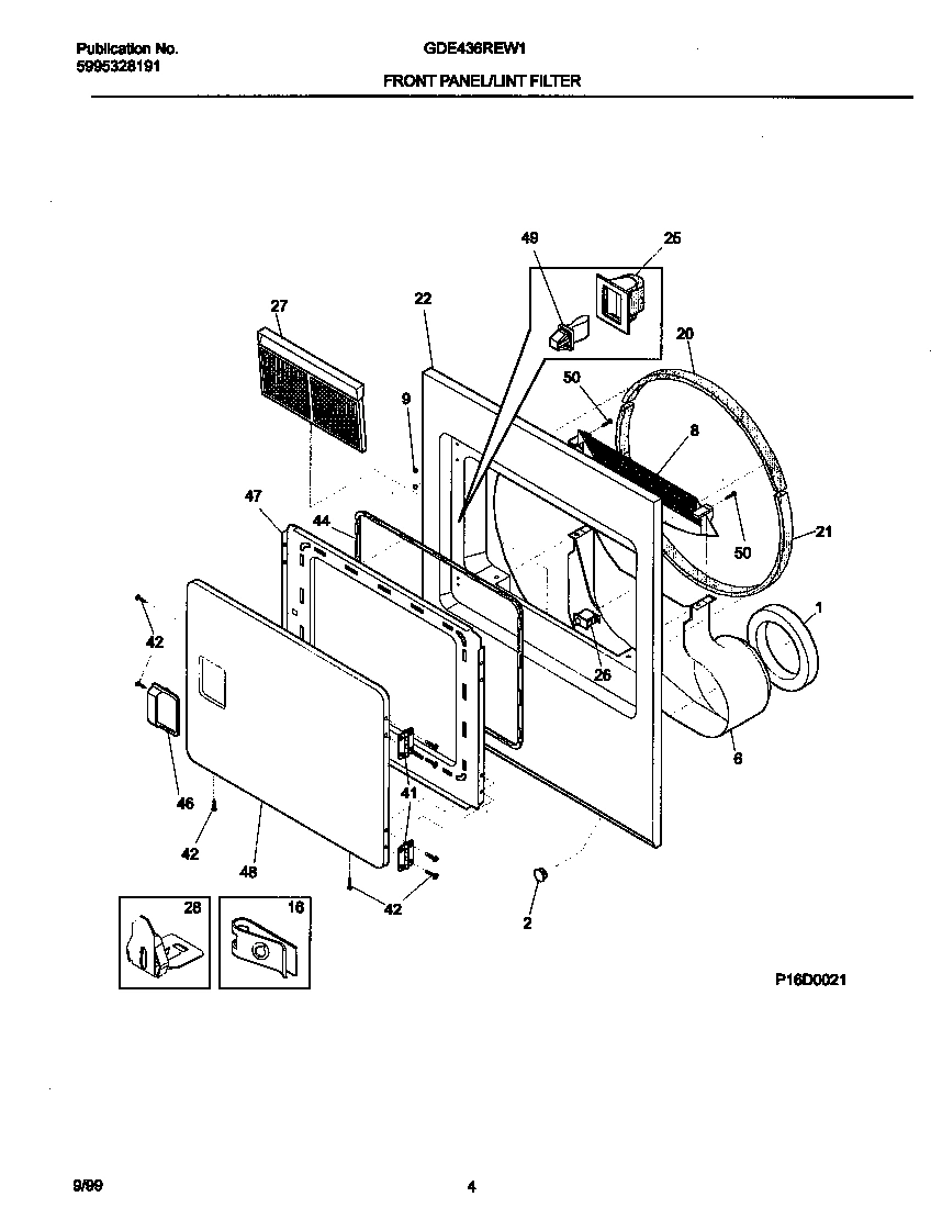 03 - FRONT PANEL/LINT TRAP