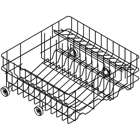 W10181624 Whirlpool Dishwasher Dish Rack