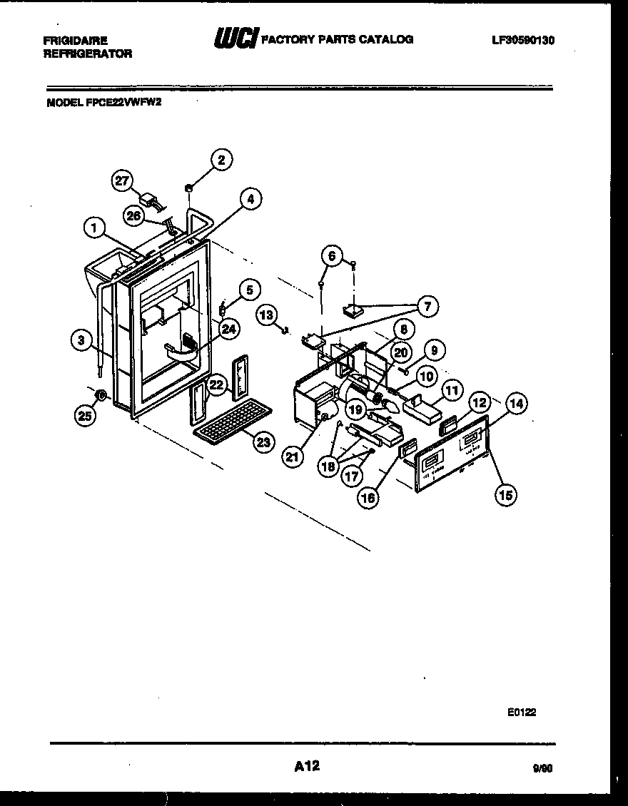 07 - ICE DOOR, DISPENSER AND WATER TANK