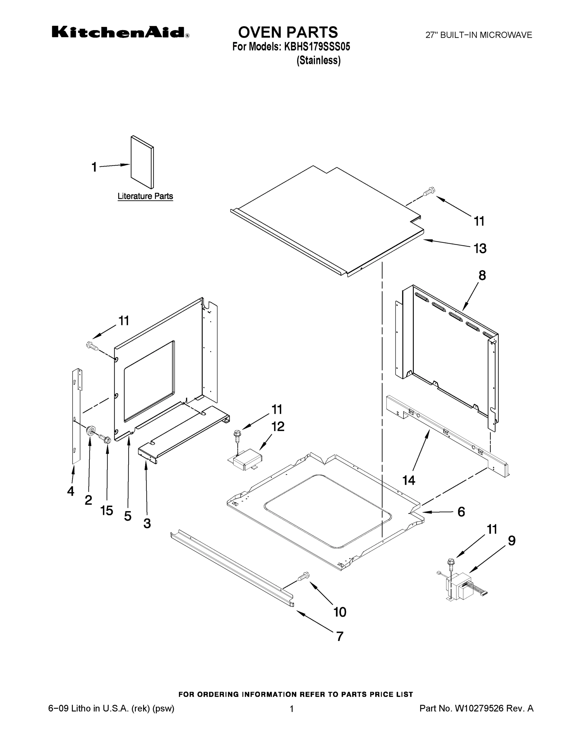 01 - OVEN PARTS