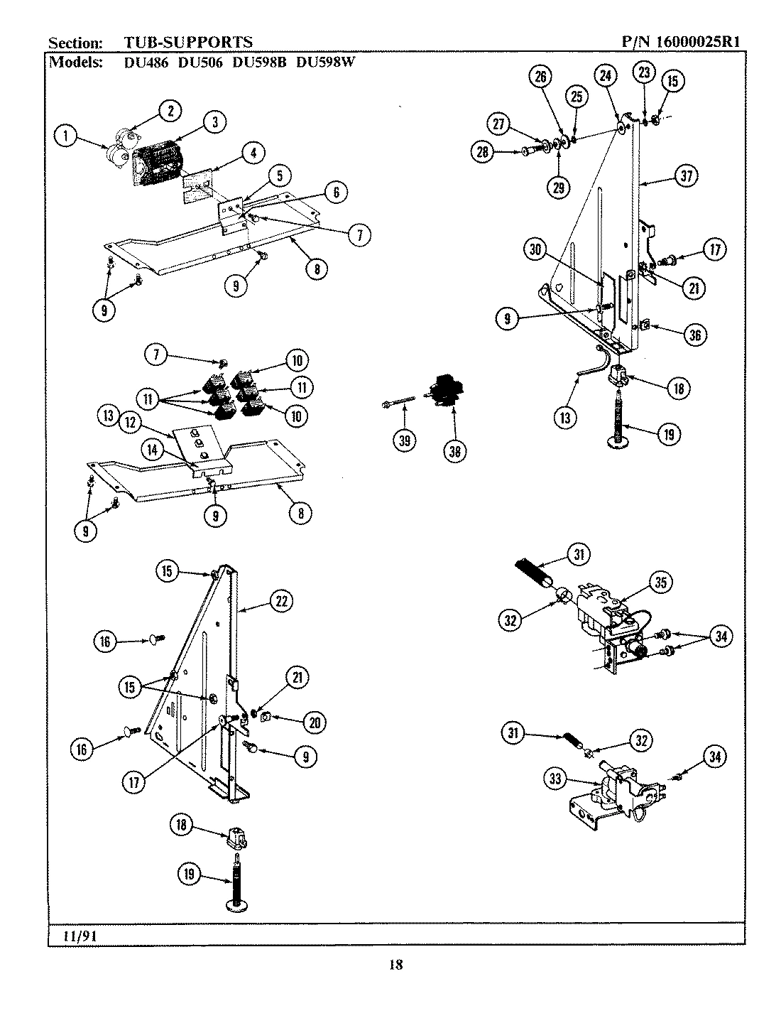 11 - TUB SUPPORT