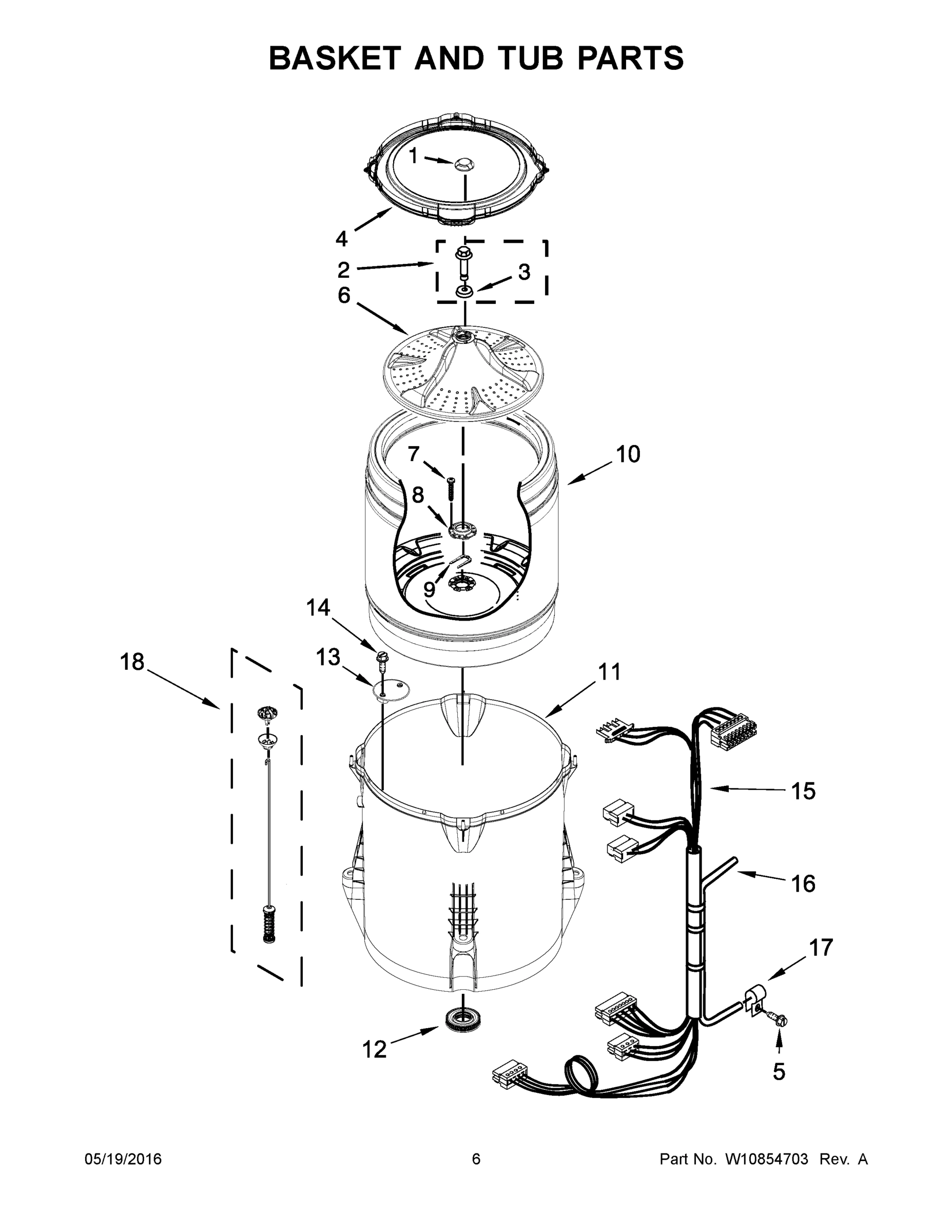 04 - BASKET AND TUB PARTS