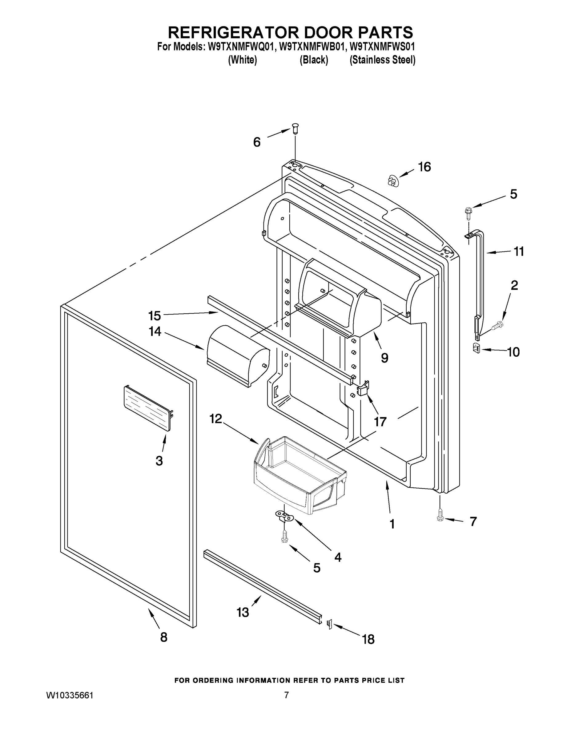 04 - REFRIGERATOR DOOR PARTS