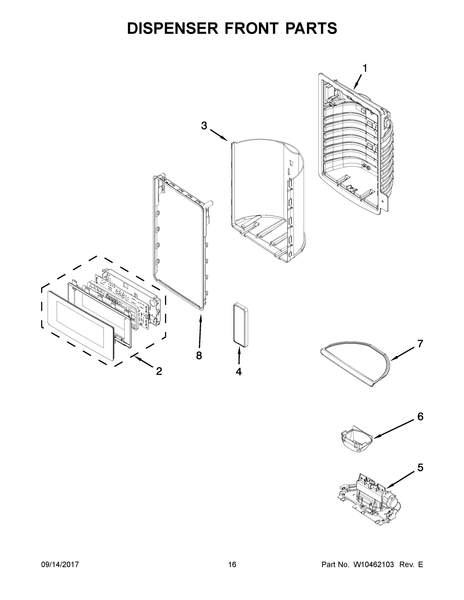 09 - DISPENSER FRONT PARTS