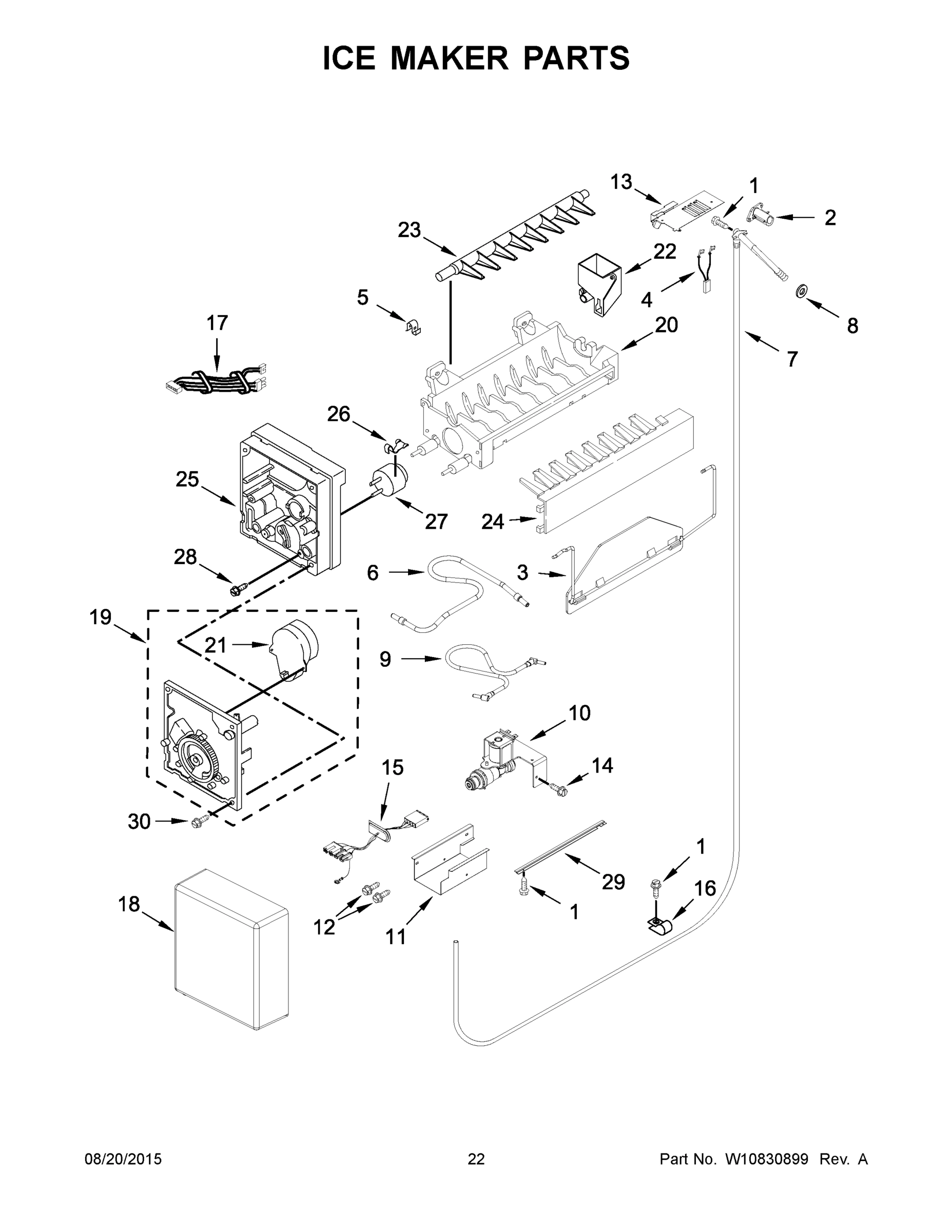 12 - ICE MAKER PARTS